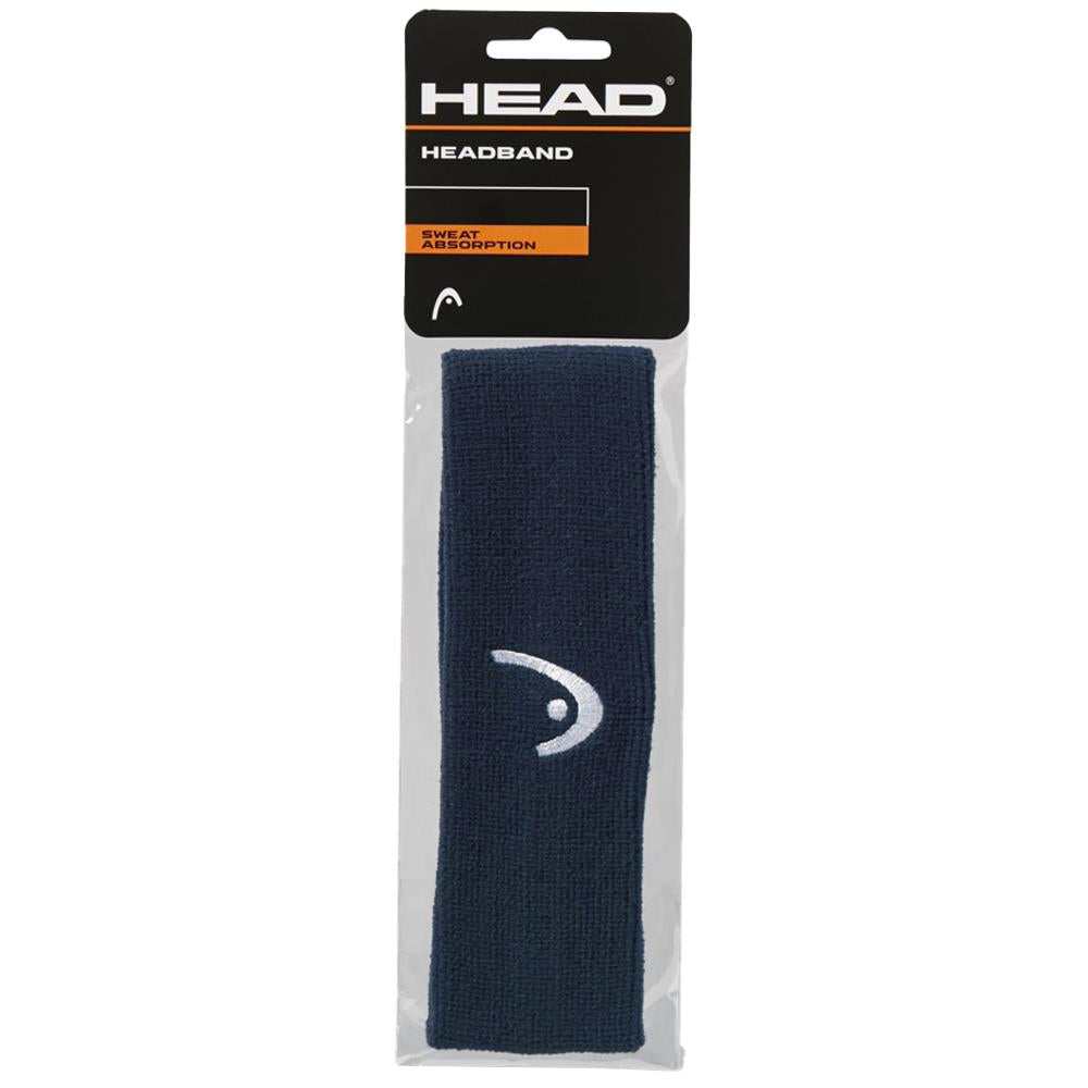 Custom Embroidered Headband with Logo - Navy Blue - Perfect for Sports, Workouts, and Team Events