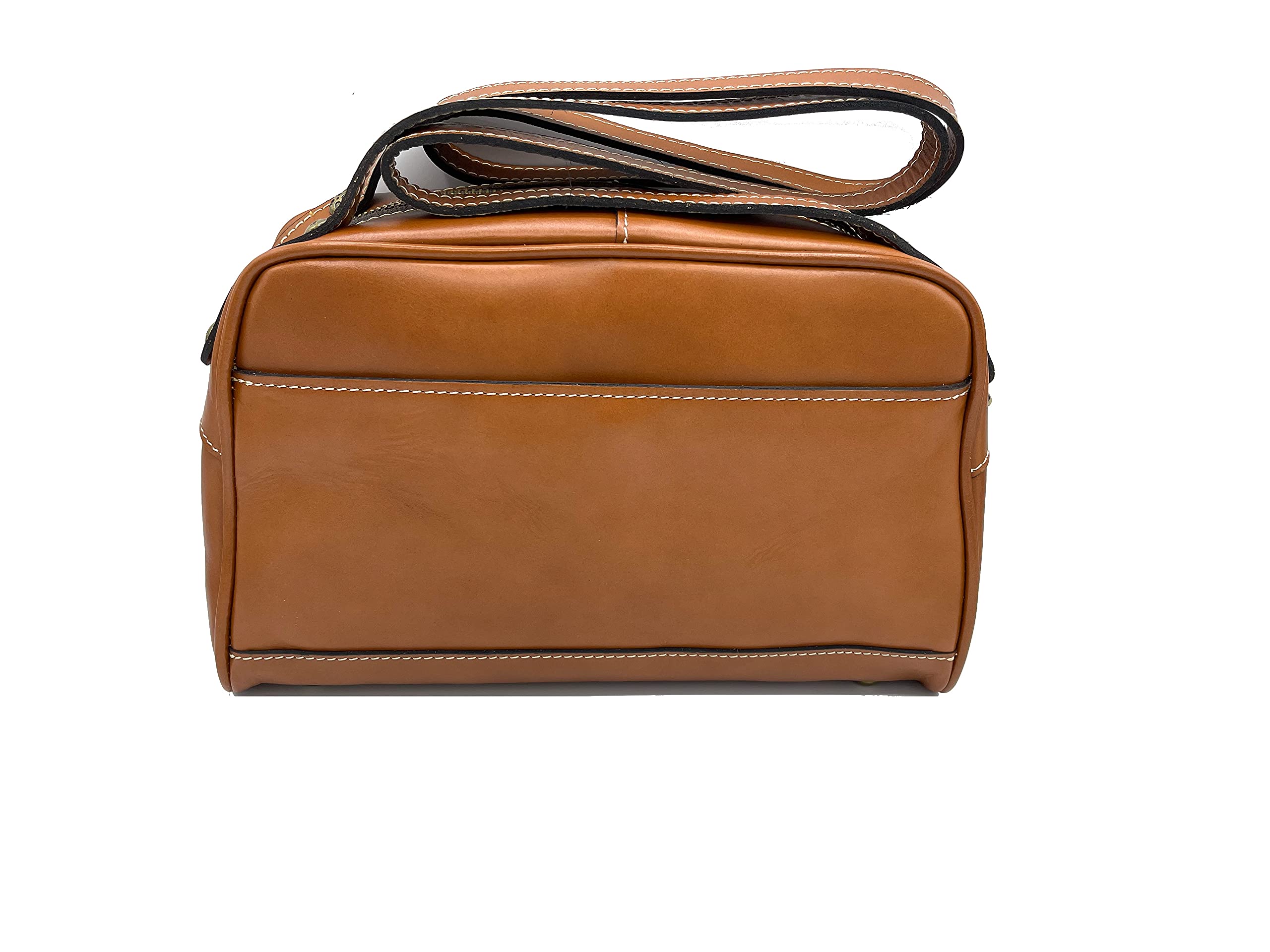 Patricia Nash Genuine Leather Manali Satchel Shoulder Bag for Women - Tan Crossbody Purse - Perfect for Work, Travel & Everyday Use