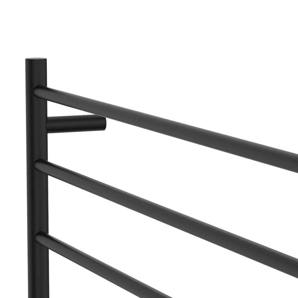 Fienza 8279075MB Isabella Heated Towel Rail - 35.4 x 29.5 Inch Bathroom Towel Warmer - Matte Black Finish - Perfect for Spa, Luxury Bathroom & Home Decor