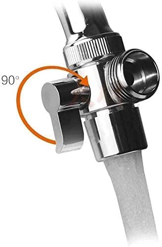 High-Quality Sink Valve Diverter Faucet Splitter - M22 x M24 Polished Chrome Replacement for Kitchen & Bathroom Sinks | Perfect for Hose Adapter Connection | Ideal for Water Conservation, Gardening, and Multi-Tap Applications