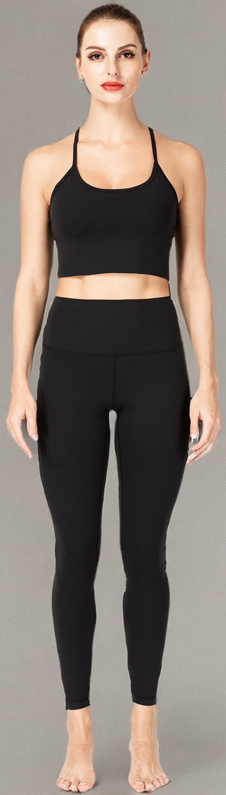 Sunzel Women's High Waist Tummy Control Workout Leggings - Yoga, Running & Gym Fitness Pants for Women