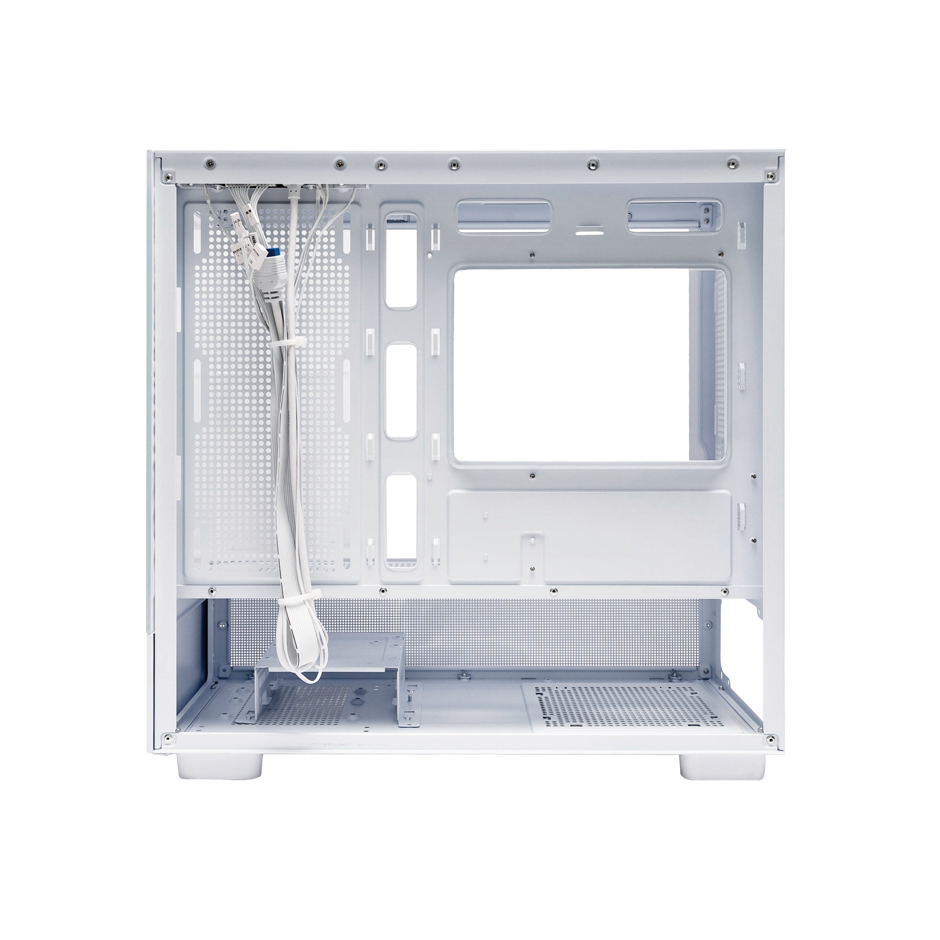 1st Player Mi5 M ATX ITX PC Gaming Case - Compact White Computer Case for High-Performance Gaming & Home Office Builds - Perfect for Small Spaces & RGB Lighting Setups