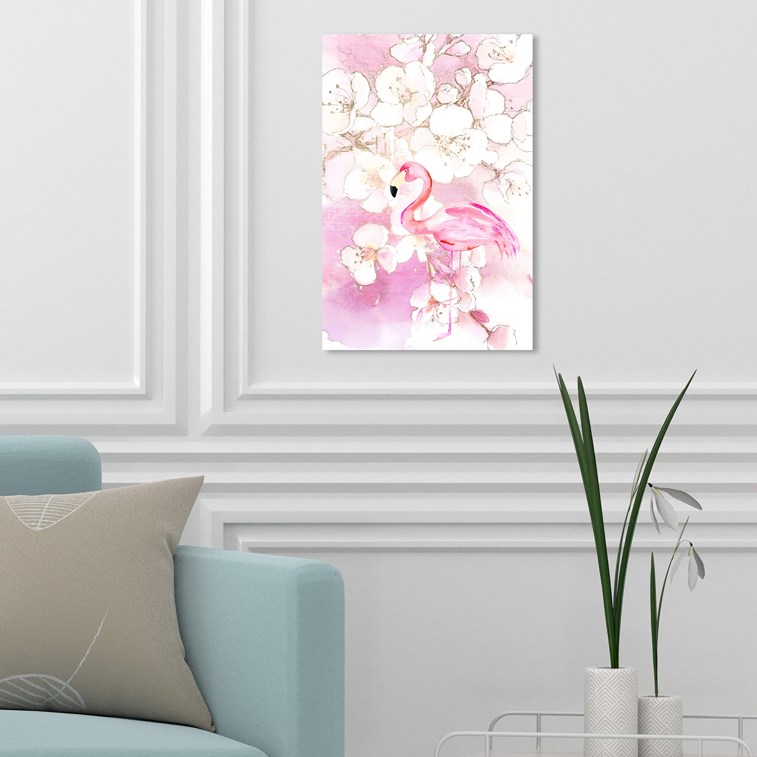 Blooming Flamingo Wall Art Canvas Print - 10