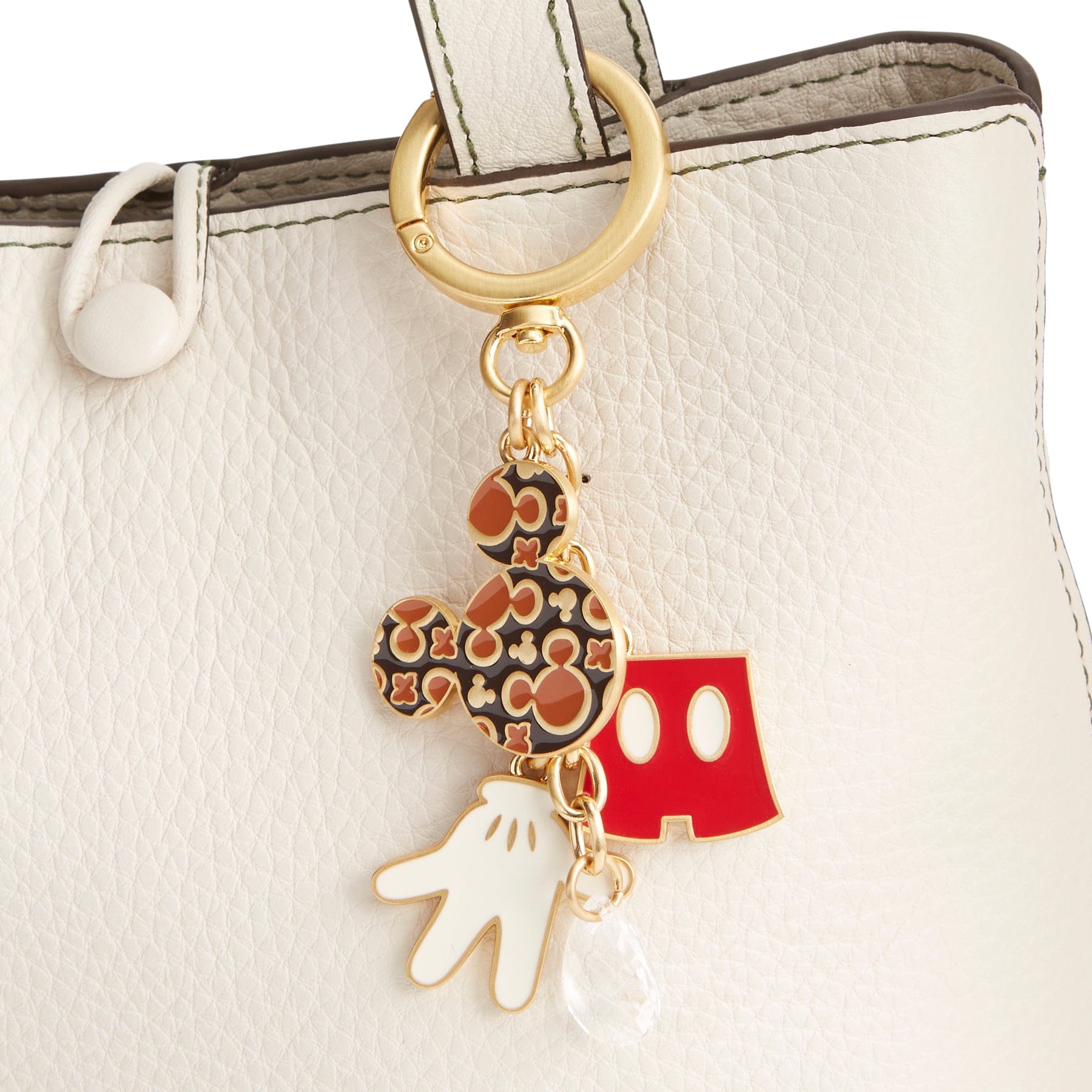 Disney Mickey Mouse Icons Bag Charm - Cute Keychain Accessory for Backpacks, Purses & Luggage | Perfect Gift for Disney Fans & Travel Enthusiasts