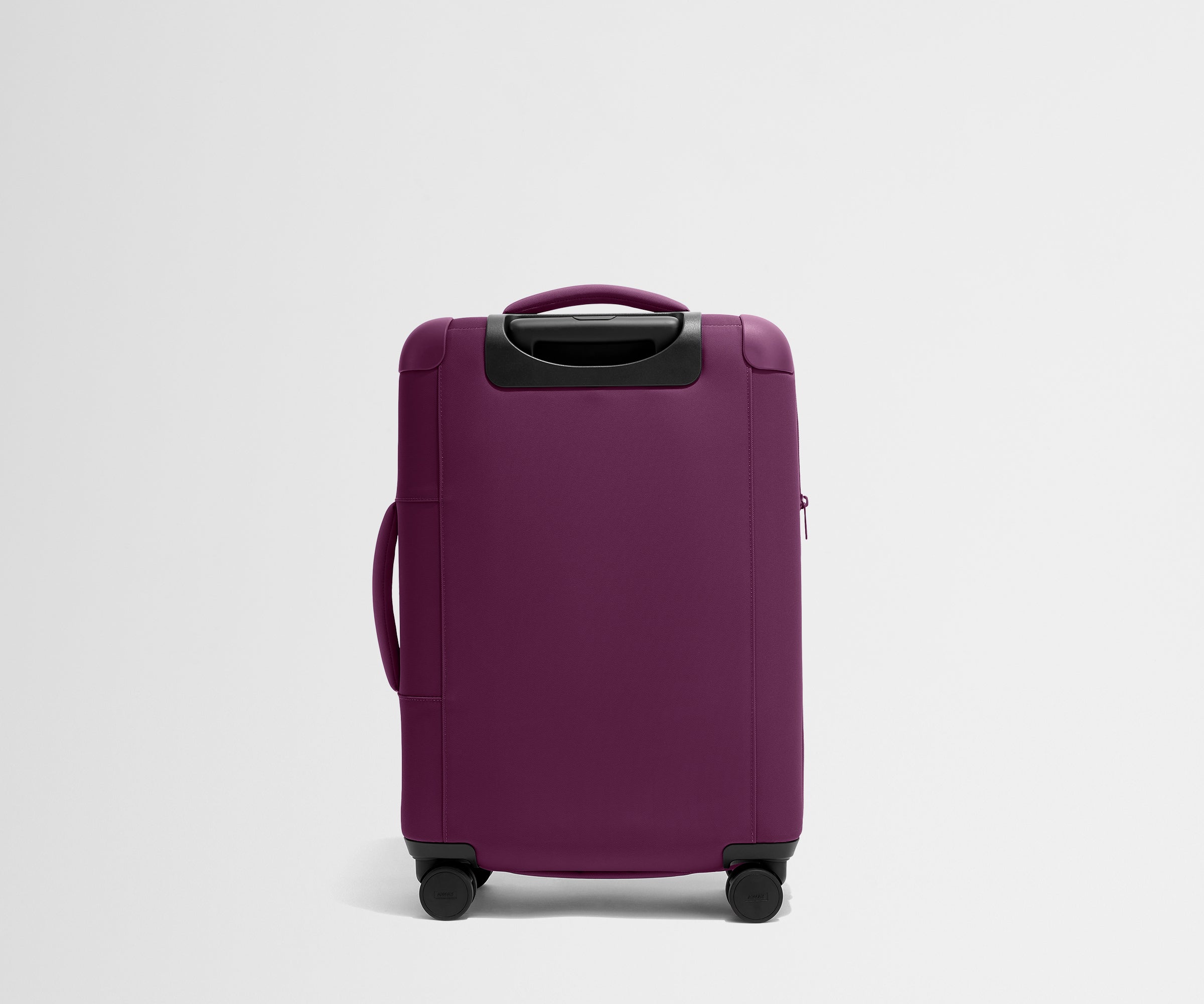 Softside Bigger Carry On Luggage in Plum Purple - Lightweight Expandable Suitcase for Air Travel & Weekend Getaways