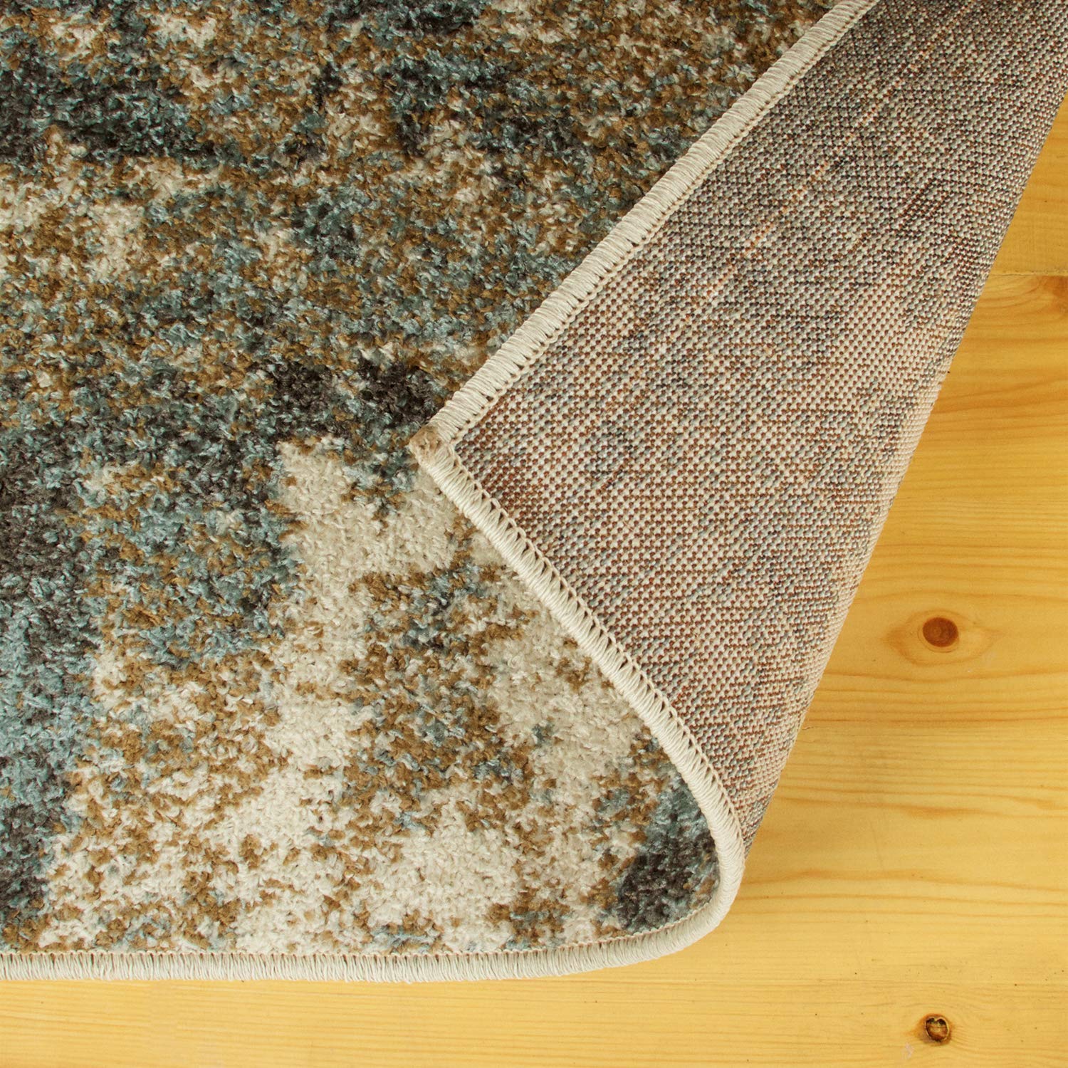 Premium 5' x 8' Blue Rosemont Collection Area Rug - Soft Non-Slip Living Room Carpet for Bedroom, Farmhouse, Kitchen, Entryway & Laundry Room Decor | Perfect for Cozy Home, Office & High-Traffic Areas