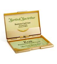 Premium Koa Wood Business Card Holder - Elegant Gold Finish for Professional Networking & Gifting | Perfect for Corporate Events, Business Meetings & Executive Accessories