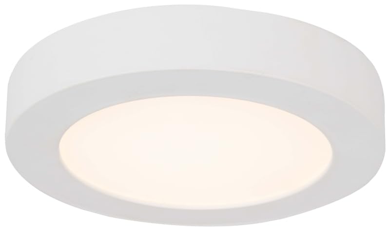 5.5 Inch White LED Ceiling Light Fixture - Energy Efficient, Dimmable, for Living Room, Bedroom, Kitchen & Hallway Lighting