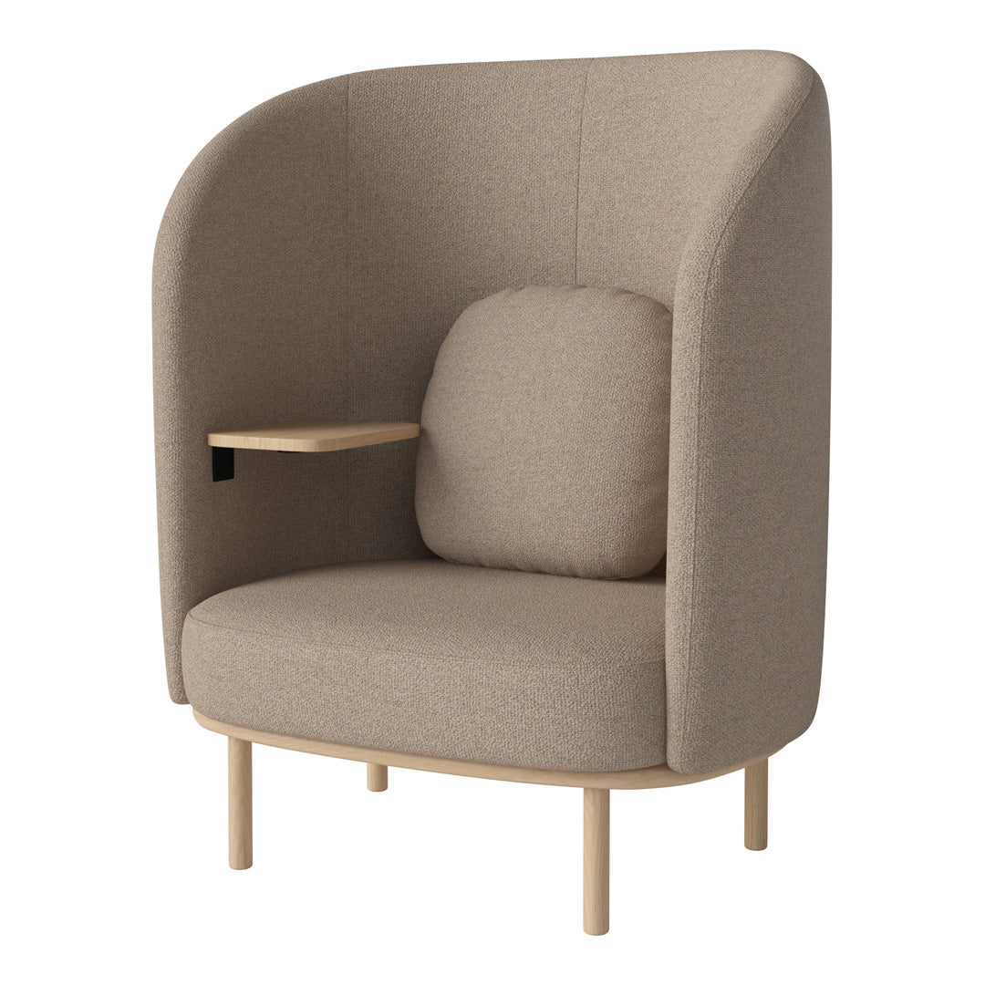 Fuuga Nesting Armchair with Table - Space Saving Modern Lounge Chair for Small Apartments, Living Room, and Office - Perfect for Relaxing, Reading, and Entertaining Guests