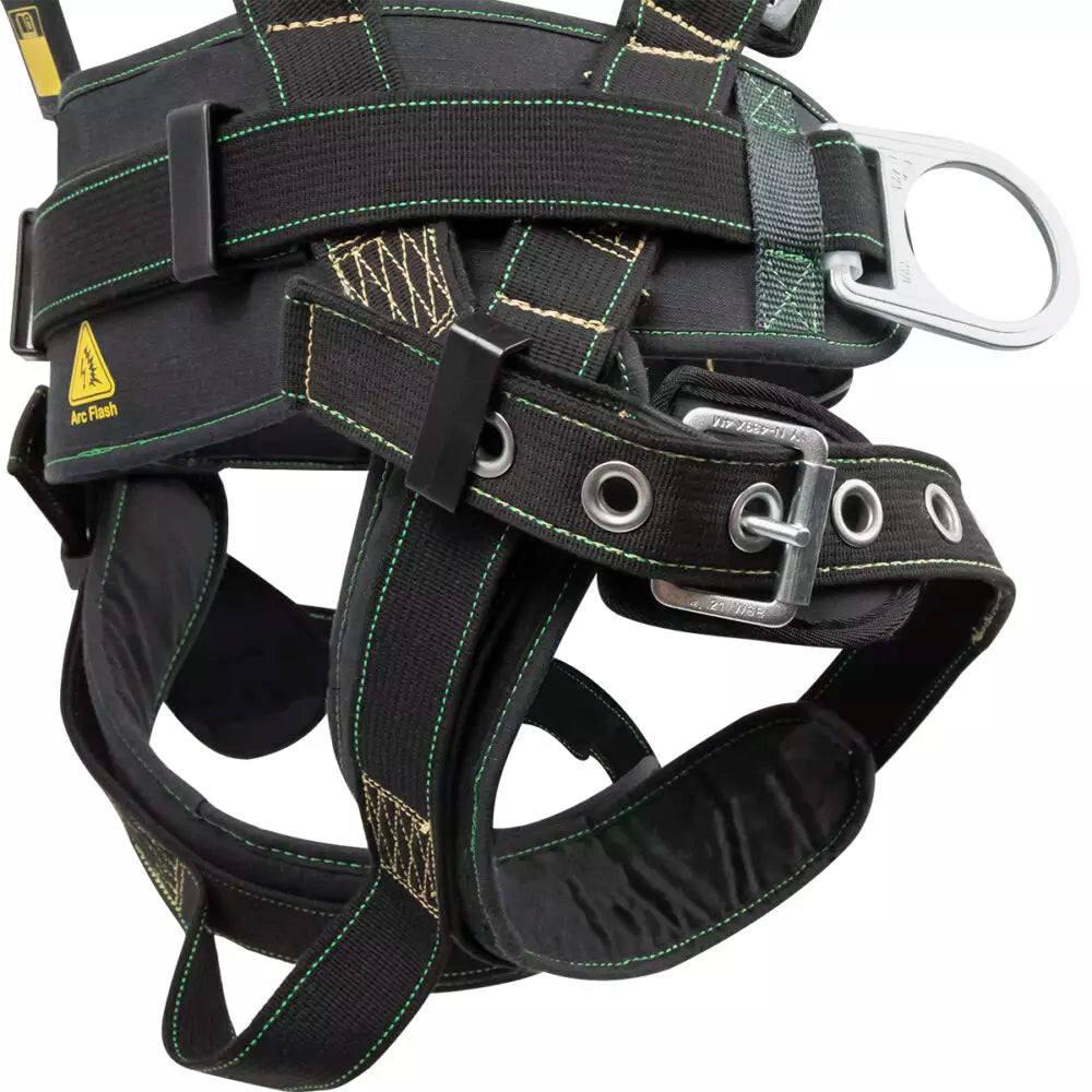3D Arc Flash Safety Harness with MB Chest & TB Legs - OSHA Compliant Fall Protection for Construction Workers - Perfect for Roofing, Electrical Work & High-Risk Job Sites