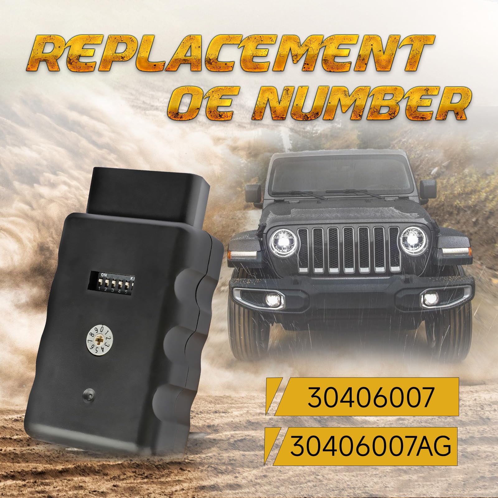 Jeep Wrangler JK Speedometer Calibration Tool (2007-2018) - Multi-Function Procal Module 30406007 & 30406007AG | Tire Size Adjustment & Performance Tuning for Off-Road Adventures