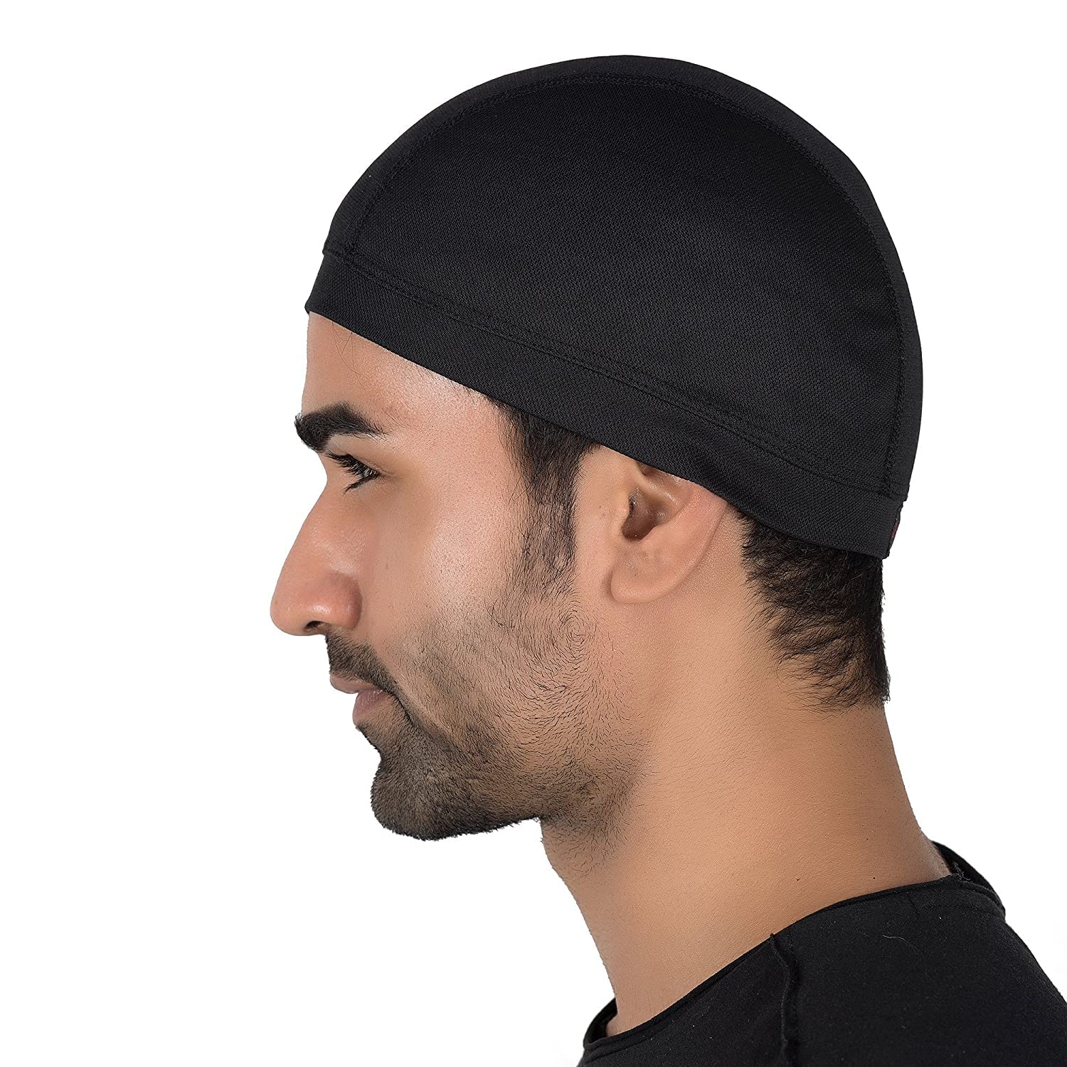 ZaySoo Men's Skull Cap Helmet Liner & Hard Hat Accessory - Sun Protection, Moisture Wicking, Comfort Fit (Black) - Ideal for Construction, Outdoor Work & Sports Activities