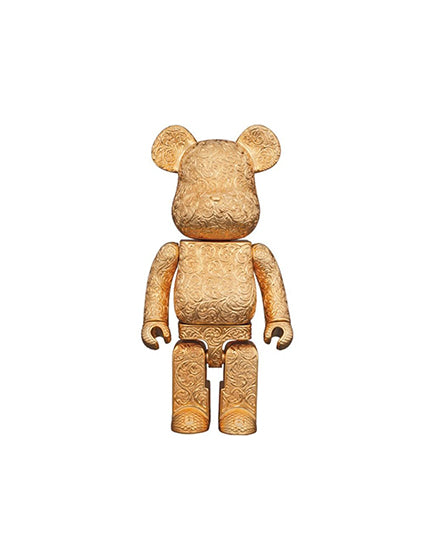 BEARBRICK X ROYAL SENGALOR ARABESQUE GOLDEN 400% Collectible Art Figure - Limited Edition Designer Toy for Display & Home Decor