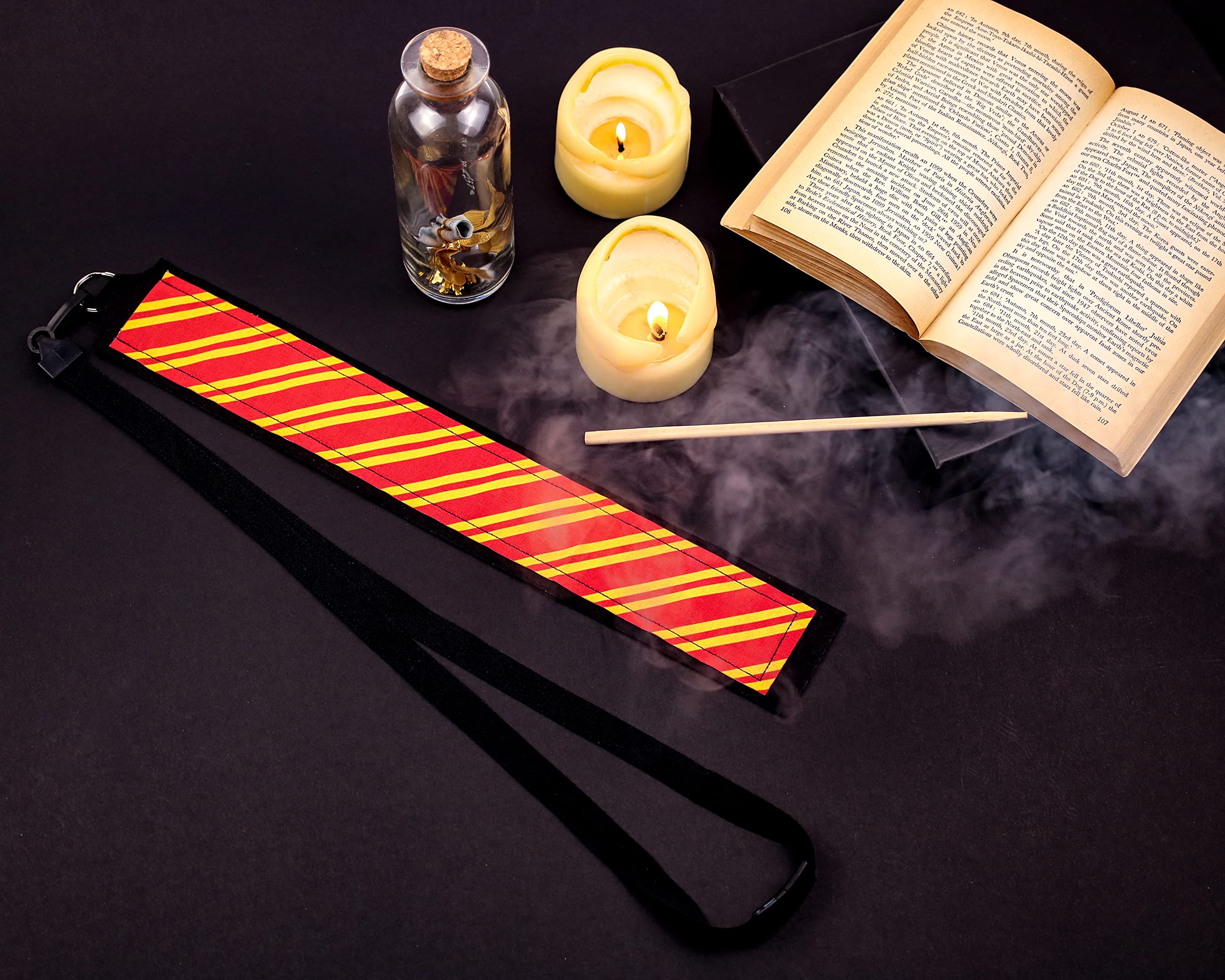 Harry Potter Inspired Wizard Magic Wand Holder & Holster - Official Hogwarts House Colors (Gryffindor, Slytherin, Hufflepuff, Ravenclaw) - Perfect for Cosplay, Halloween Costumes & Collectors Display