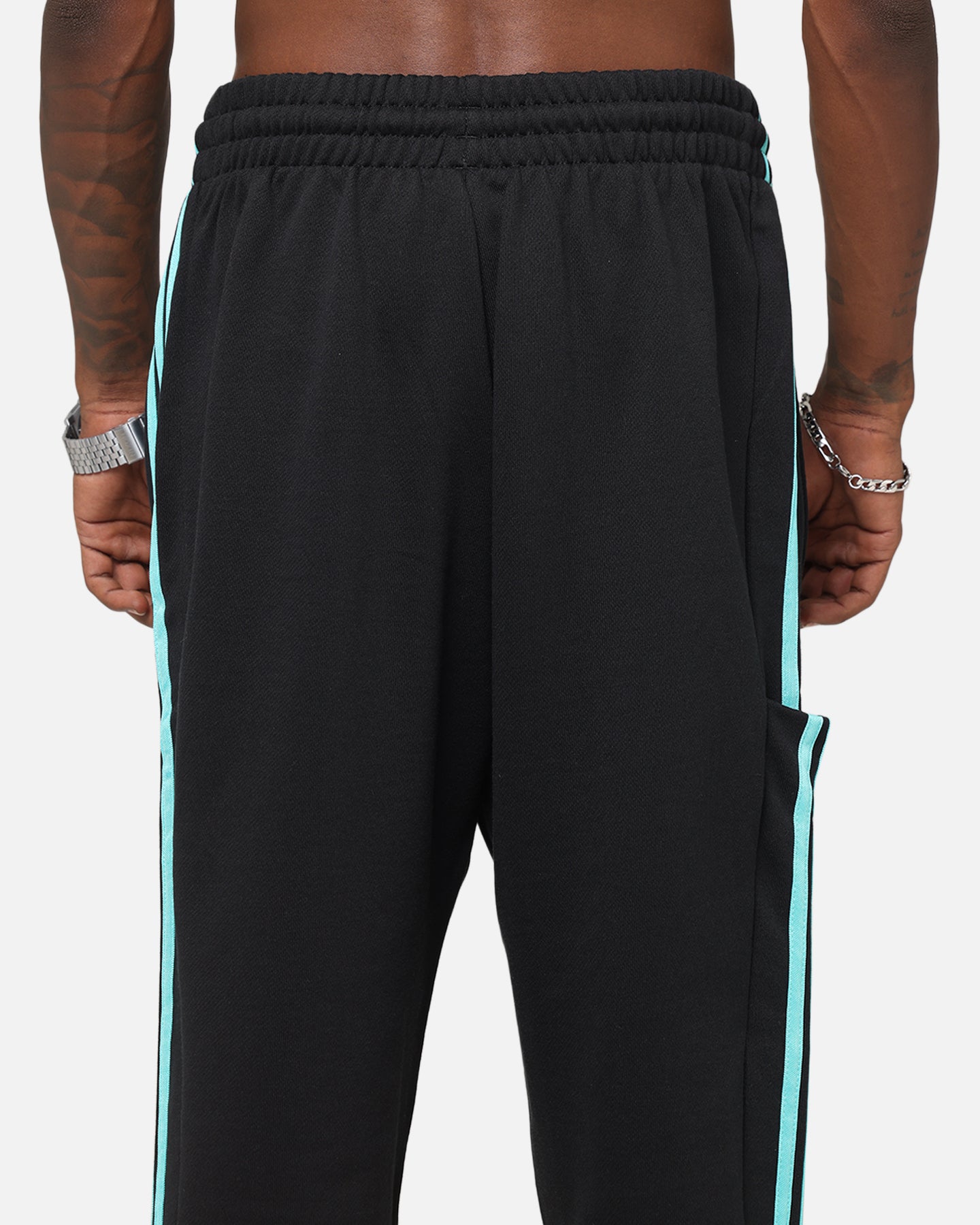 Adidas x Mercedes AMG PETRONAS F1 DNA Joggers for Men - Black & White Athletic Running Pants for Training, Gym & Casual Wear