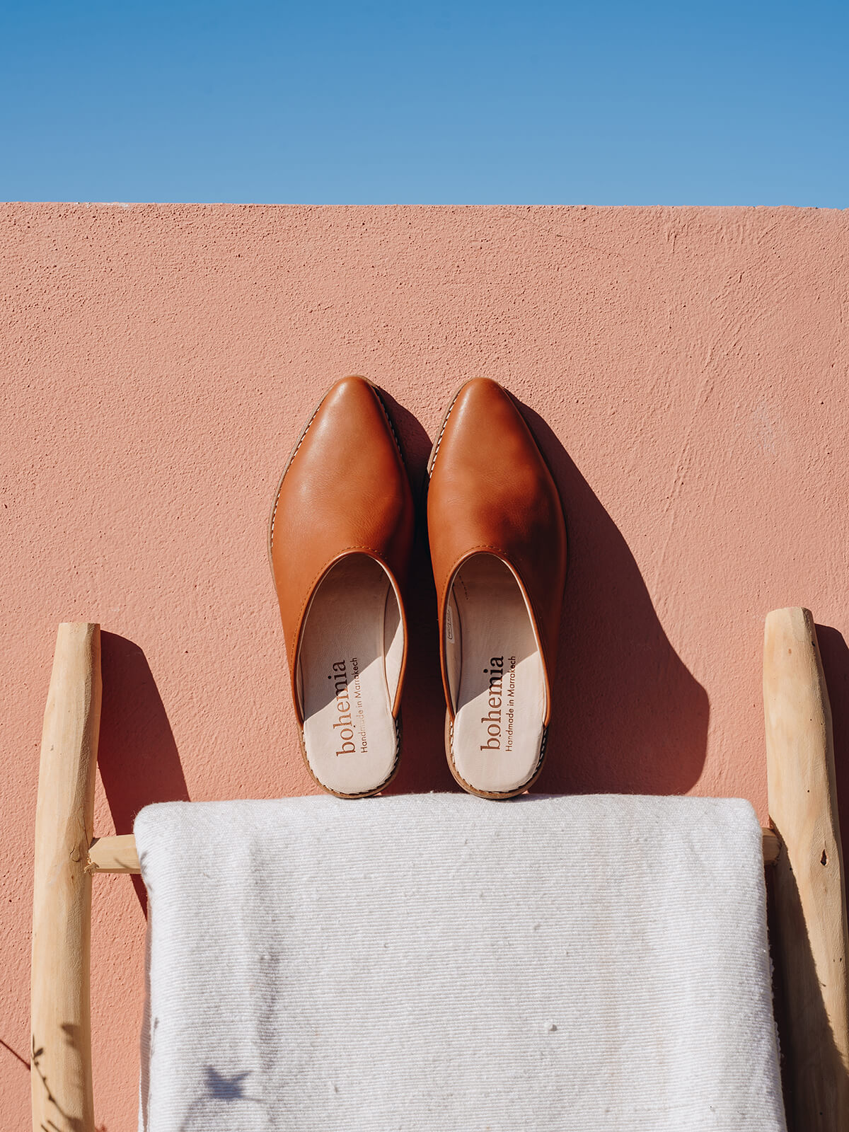 Comfortable Tan Leather Mules for Women - Slip On Casual Shoes for Walking, Travel & Everyday Wear