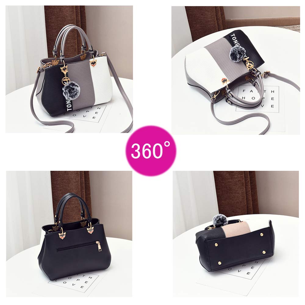 Stylish Women's PU Leather Handbags - Fashionable Satchel & Shoulder Tote Purses for Work, Travel & Everyday Use