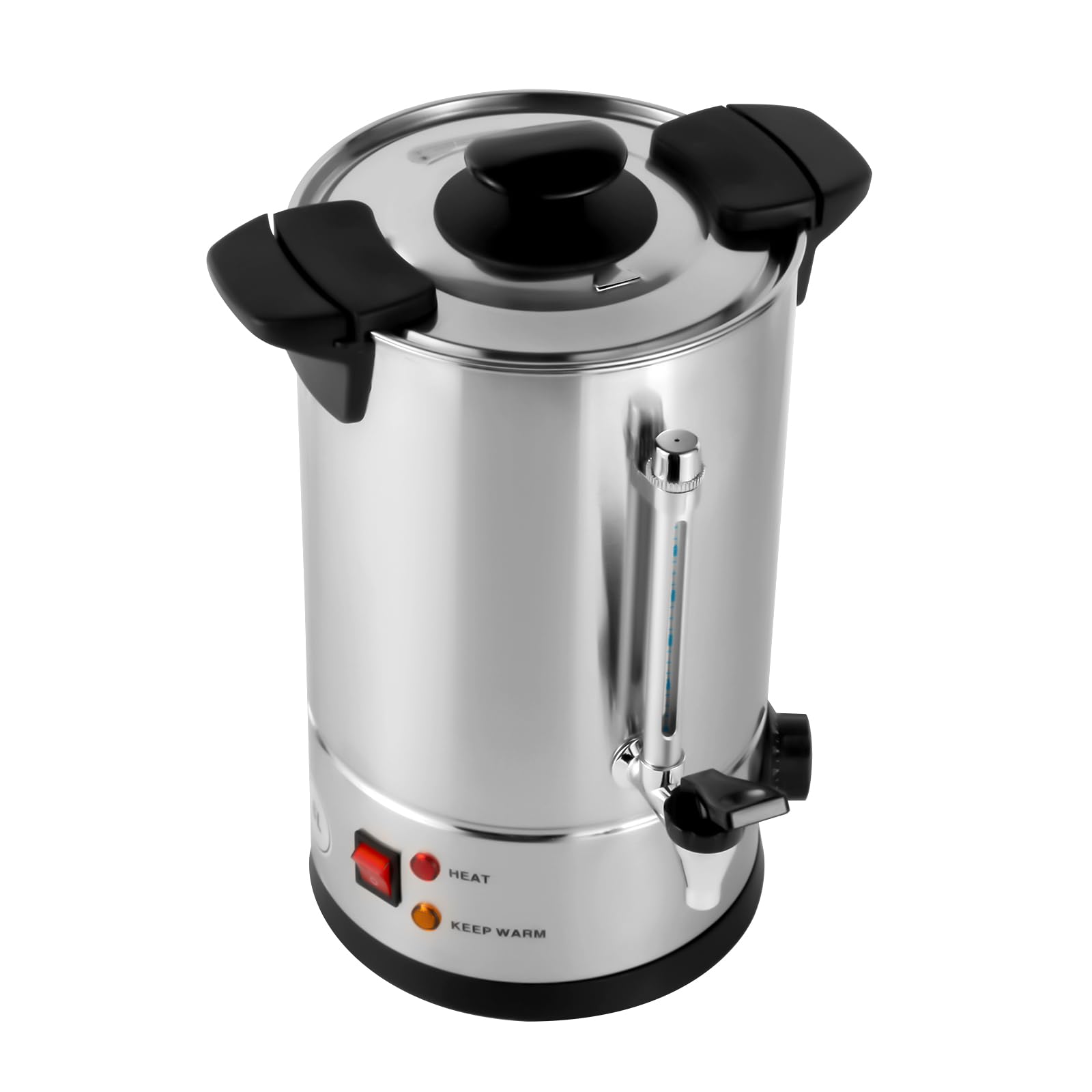 Commercial Coffee Urn - 45 Cup Stainless Steel Coffee Dispenser (8L/2.11gal) - Double Wall Insulated Large Coffee Urn with Removable Filter - 1000W Quick Brew Commercial Coffee Maker for Restaurants, Offices & Catering Events