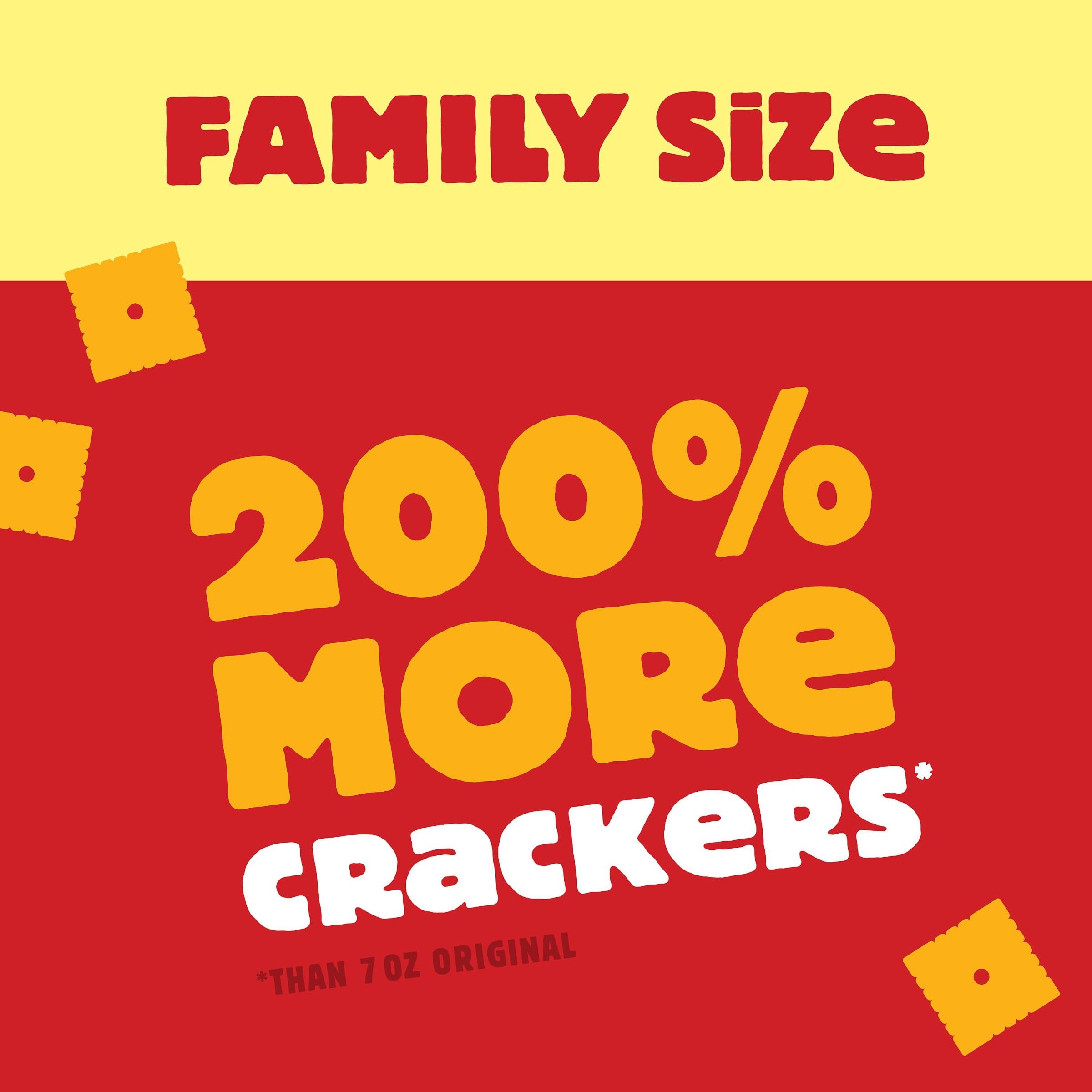 Cheez-It Original Baked Cheese Crackers - Family Size 21oz Box (Pack of 1) | Perfect for School Lunches, Office Snacks & Party Platters
