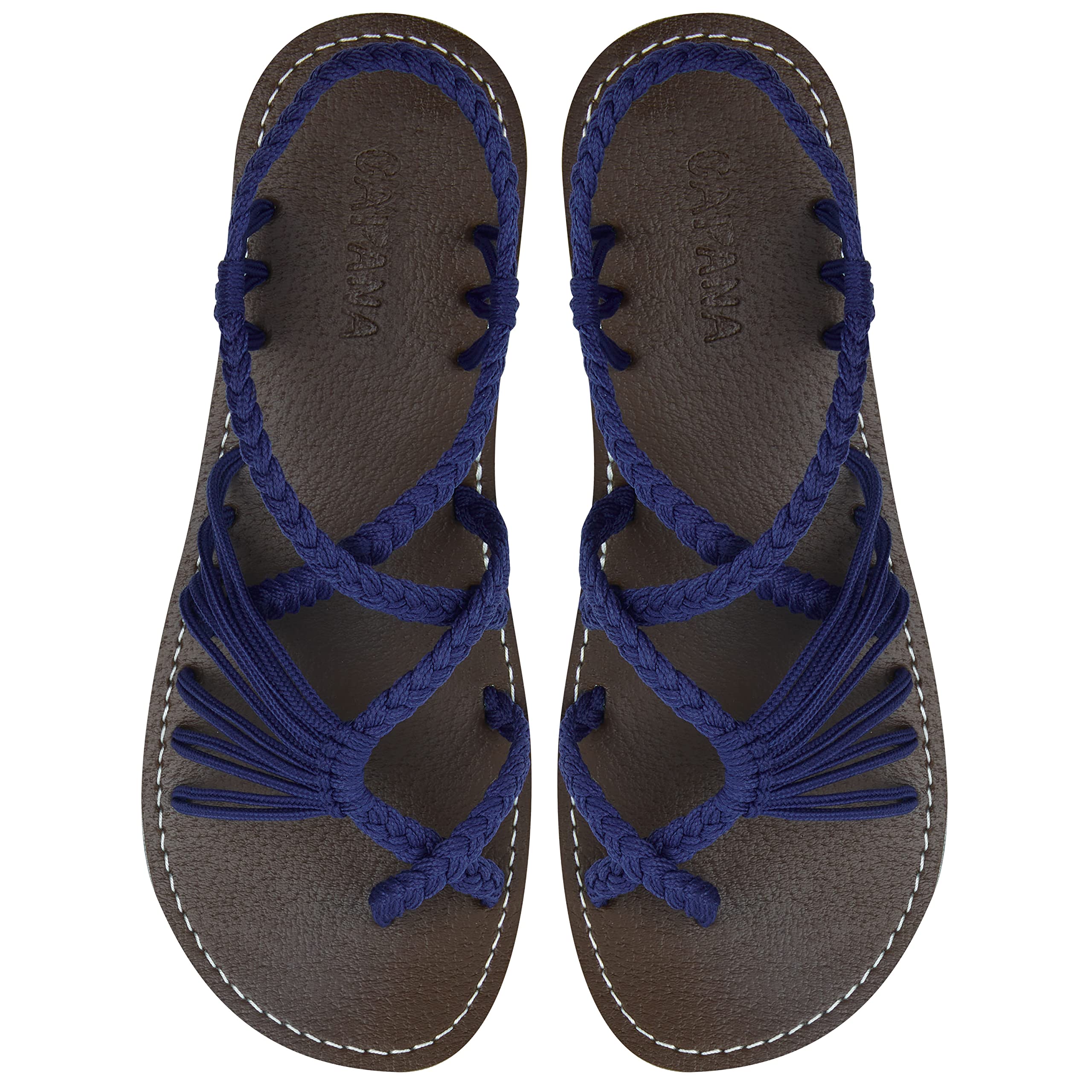Handwoven Women's Flat Sandals - Strappy Boho Sandals for Walking, Beach & Water Activities | Comfortable Braided Rope Sandals for Casual Outings & Summer Vacations | Banyan Style