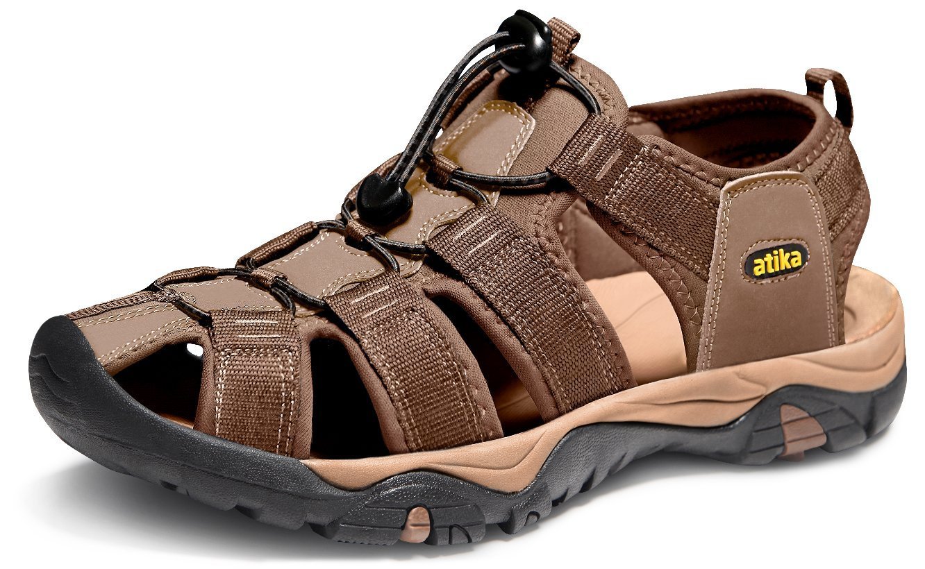 ATIKA Men's Closed Toe Hiking Sandals - Lightweight Athletic Water Shoes for Outdoor Trail Walking & Summer Adventures | Perfect for Beach, Camping, and Water Sports