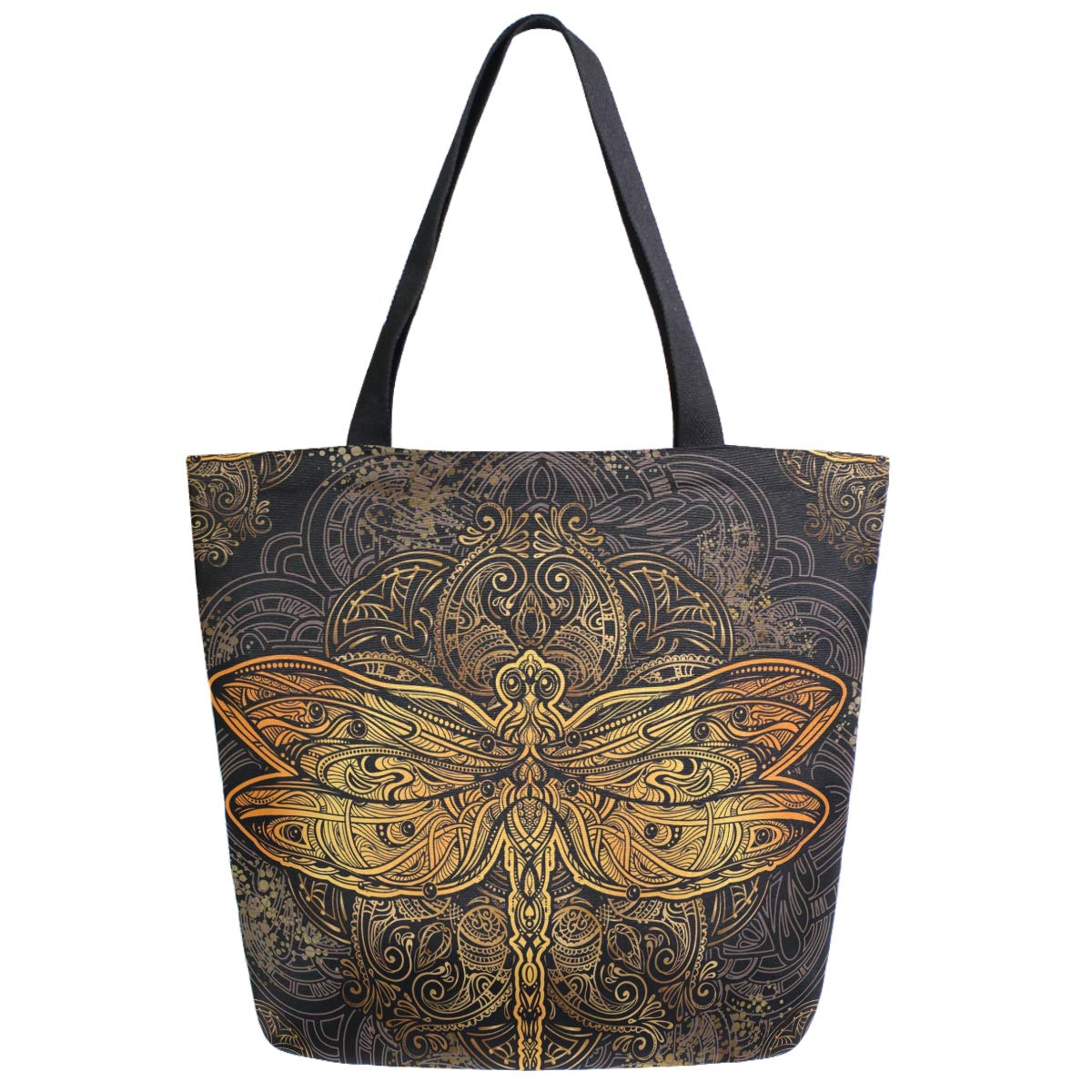 Stylish Print Extra Large Shoulder Tote Bag for Women - Beach Travel, Weekender, Gym, Grocery Shopping - Durable & Spacious Carryall for Work, School, Vacation & Everyday Use