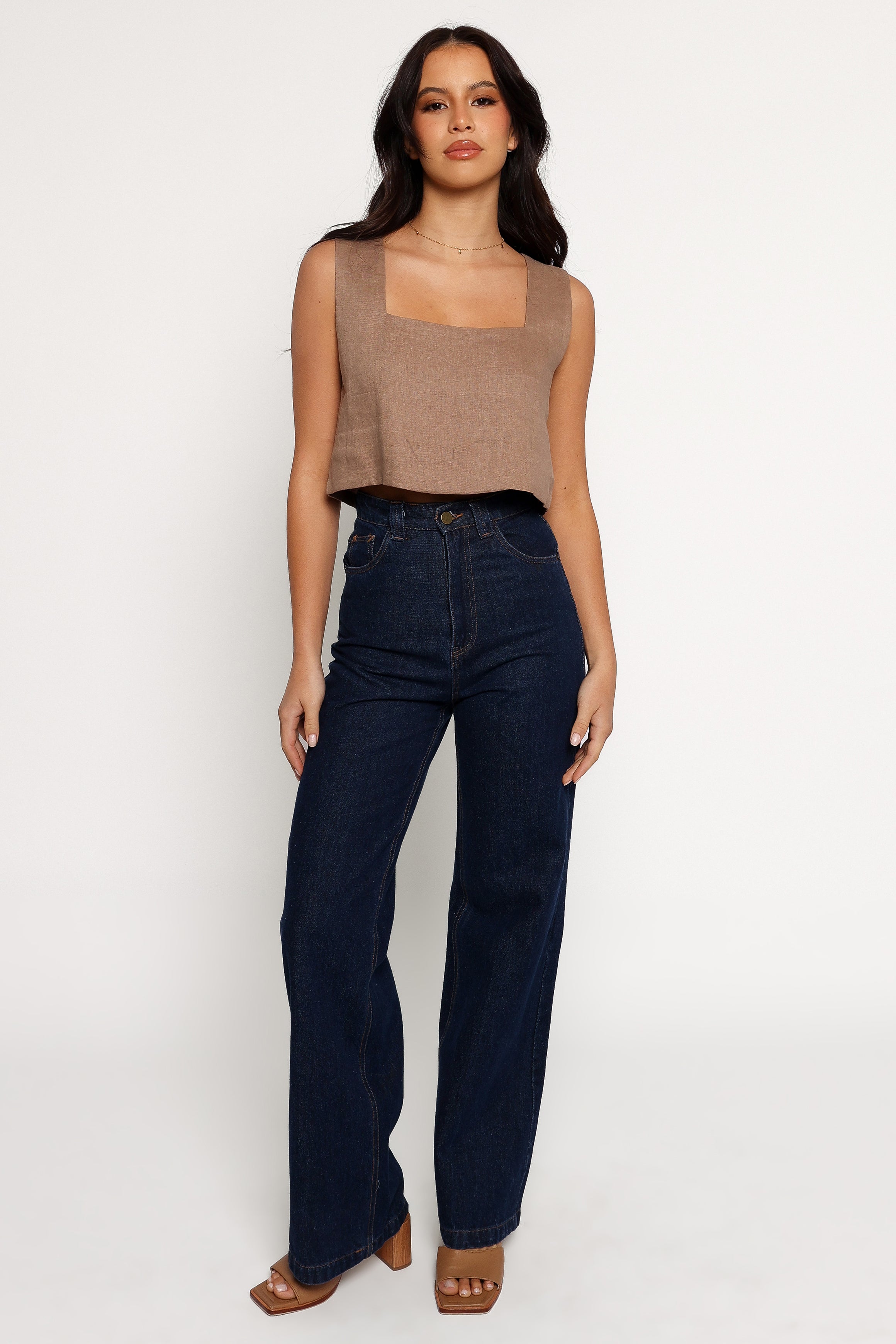 Devlin Top Mocha - Stylish Women's Blouse for Casual & Office Wear | Comfortable & Trendy Fashion Top for Everyday Outfits