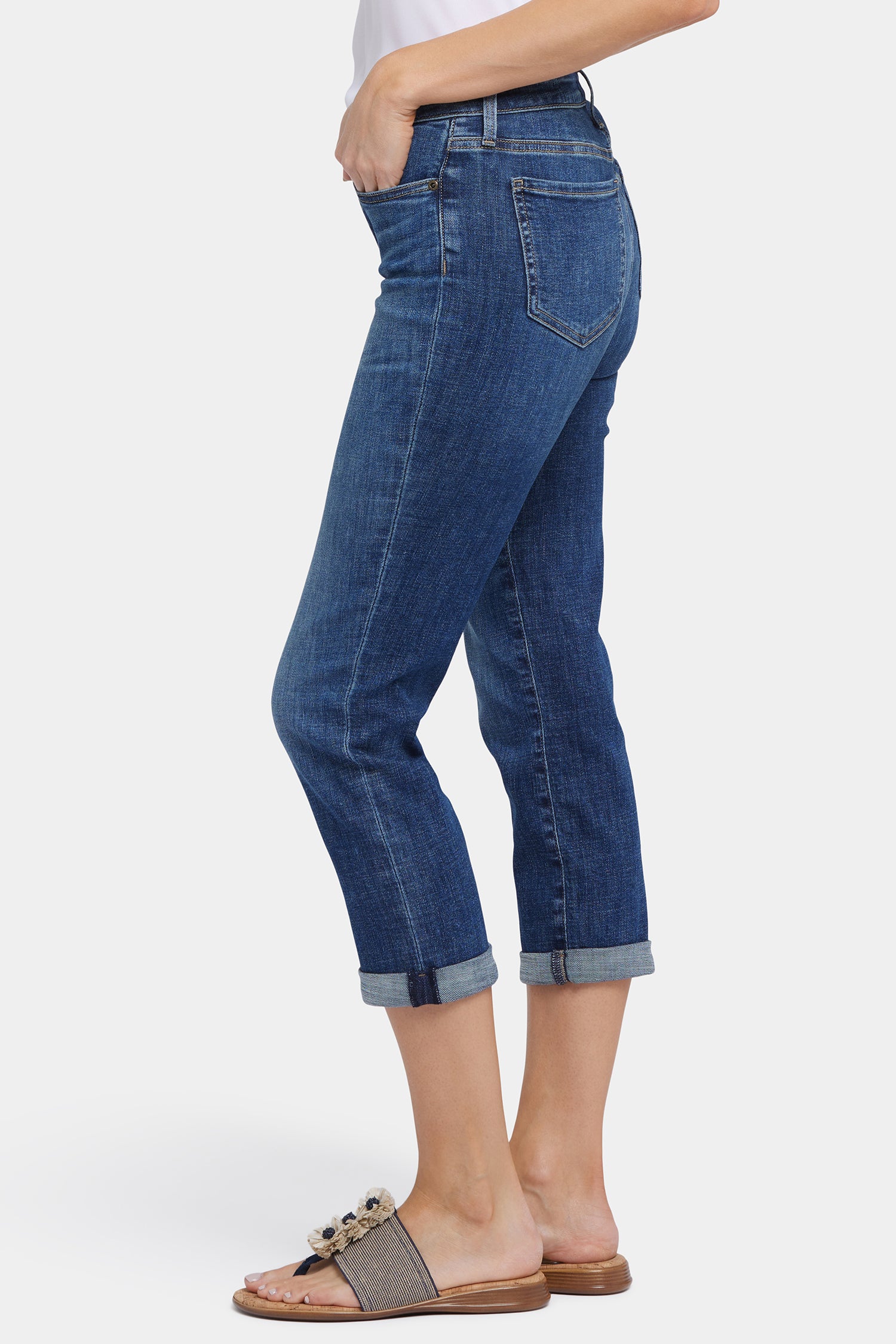 Chloe Skinny Capri Jeans for Women - High Waisted Stretch Denim Pants, Asturia Shore Style | Perfect for Casual Outfits, Summer Wear & Beach Vacations