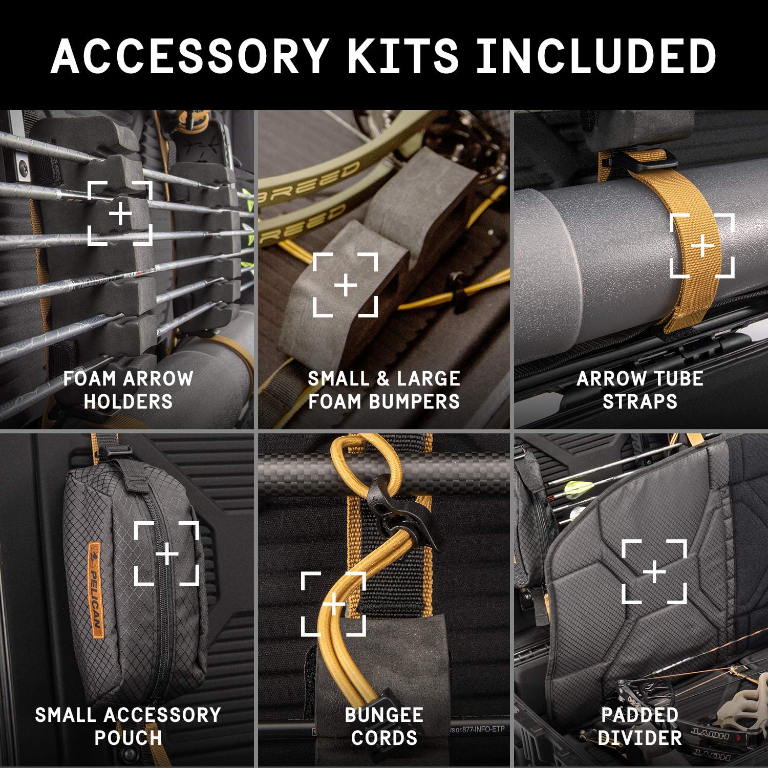 Pelican 1745 AIR Protective Case - Lightweight, Durable Bow Case for Archery Equipment - Perfect for Travel, Hunting & Outdoor Adventures