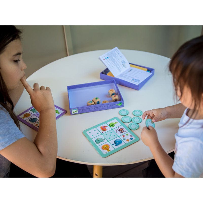 Djeco Yahtzee Junior Game - Fun Dice Rolling Board Game for Kids Ages 5+ | Family Game Night, Birthday Parties & Travel Entertainment