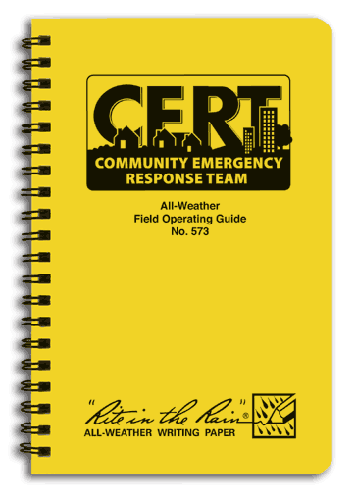 CERT All-Weather Field Operating Guide - Durable & Waterproof for Outdoor Survival, Hiking, and Emergency Preparedness