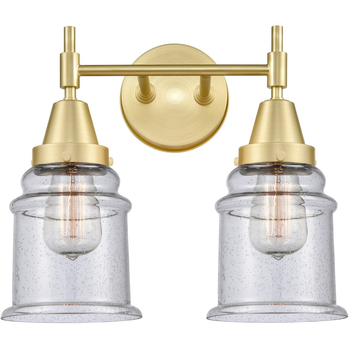Innovations 447-2W-SB-G184 Transitional Two-Light Bathroom Vanity in Brass Finish - Perfect for Modern and Classic Bathroom Decor