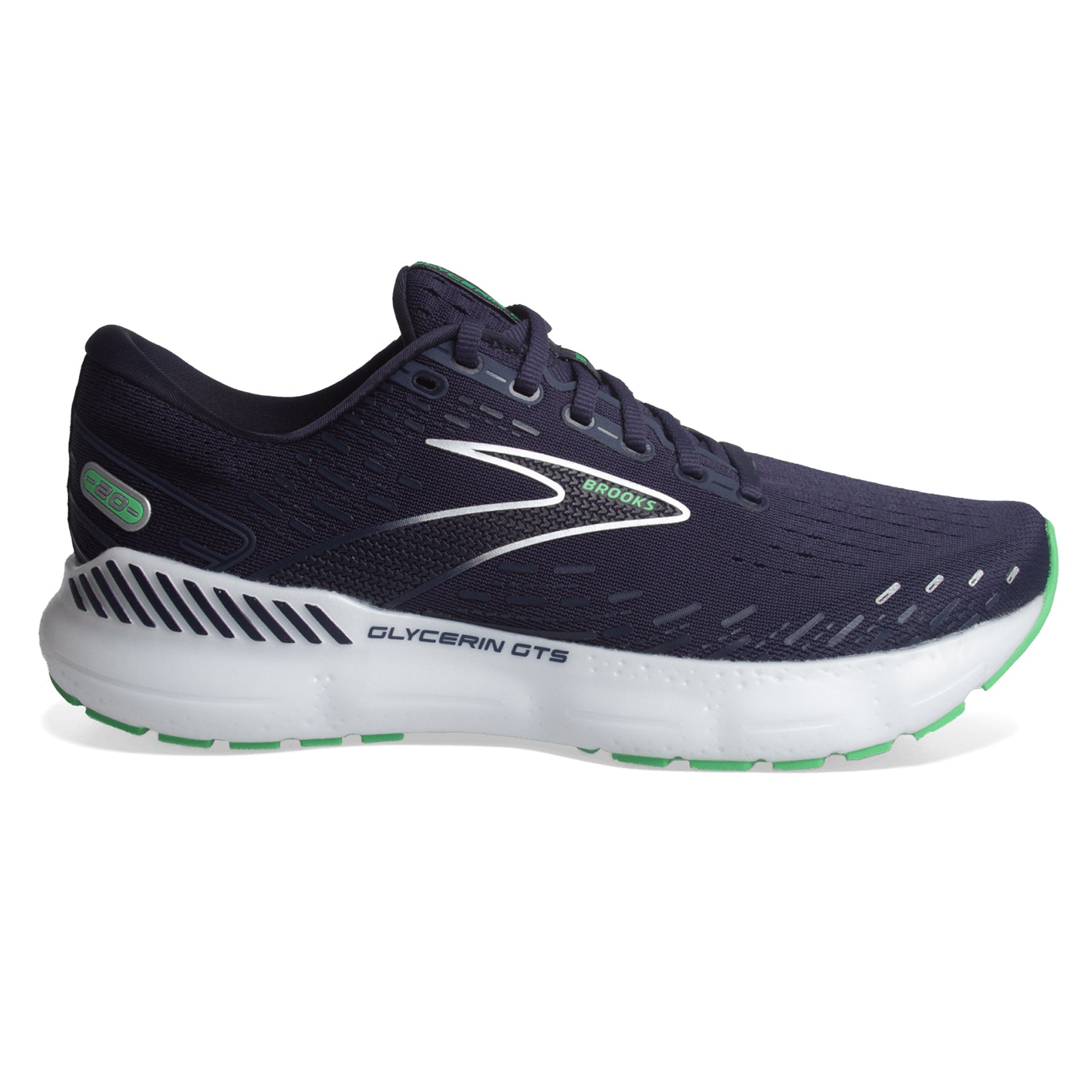 Men's Brooks Glycerin GTS 20 Running Shoes - Premium Cushioned Support for Road Running & Jogging | Perfect for Marathon Training & Daily Workouts