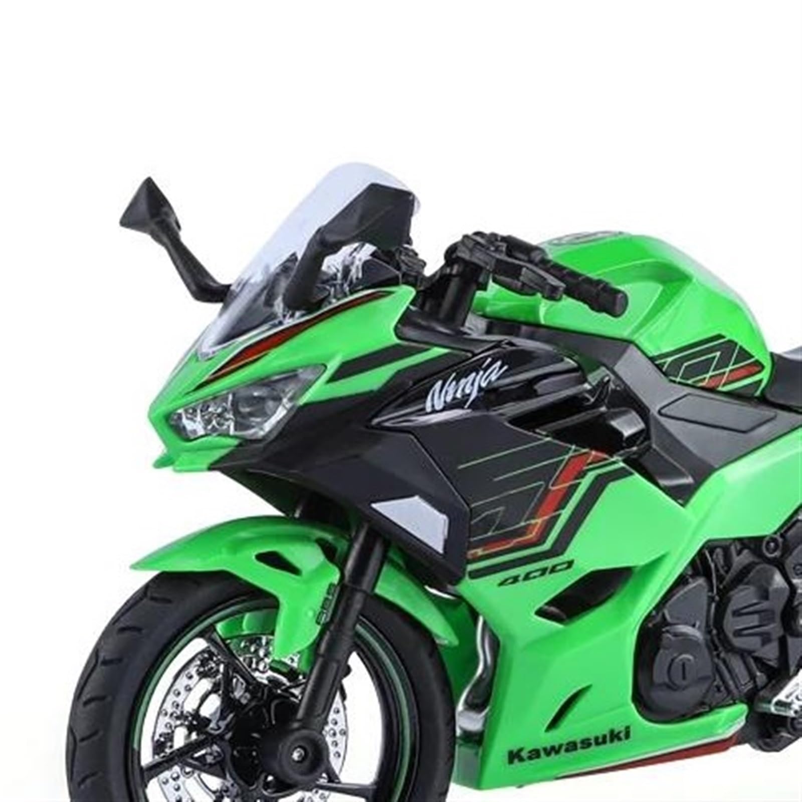 1/12 Kawasaki Ninja 400 Die-Cast Motorcycle Model - Metal Toy with Sound & Light for Sports Fans