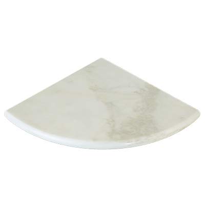 Premium Calacatta Gold Italian Marble Shower Corner Shelf - Honed Finish for Bathroom Organization | Waterproof & Stylish Bath Accessory for Modern Homes
