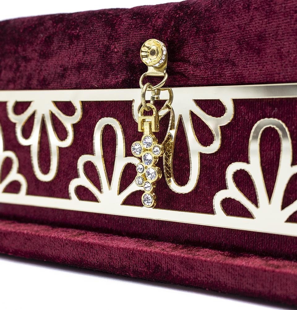 Holy Quran in Luxurious Velvet Gift Case - Premium Red #429 - Perfect for Gifting, Home Decor & Islamic Studies