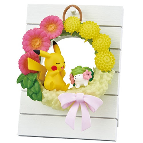 Pokemon Wreath Collection Happiness Re-Ment 2 Inch Mini Figure - Cute Collectible Toy for Display, Gift Giving & Anime Decor