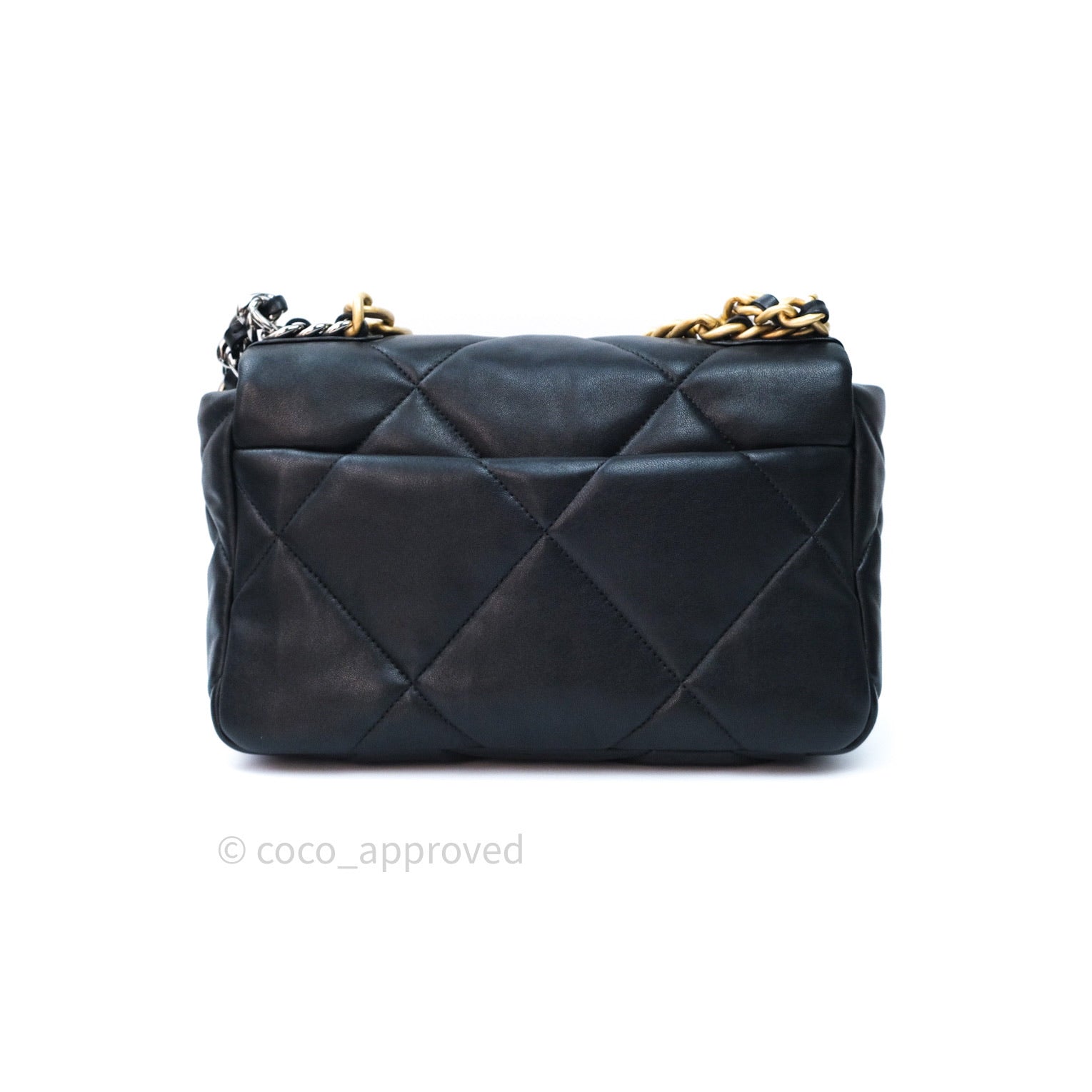 Chanel 19 Small Flap Bag Black Goatskin Leather with Mixed Hardware - Luxury Crossbody Bag for Women, Perfect for Date Night & Evening Events
