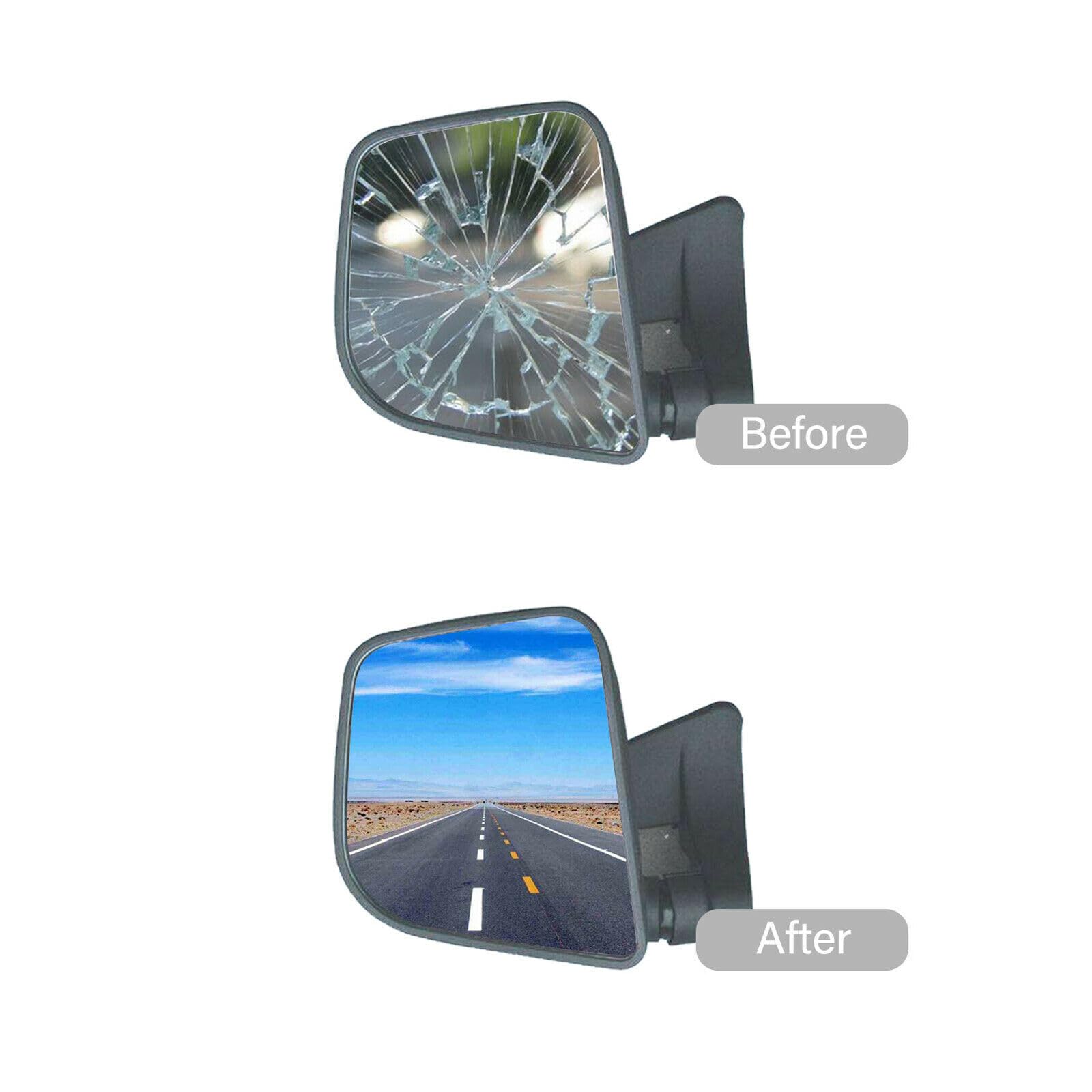 Volkswagen VW Beetle Jetta Passat Right Side Mirror Glass Replacement - Convex RH Passenger Mirror with Adhesive for Enhanced Safety & Visibility - Perfect for Daily Commuting & Highway Driving