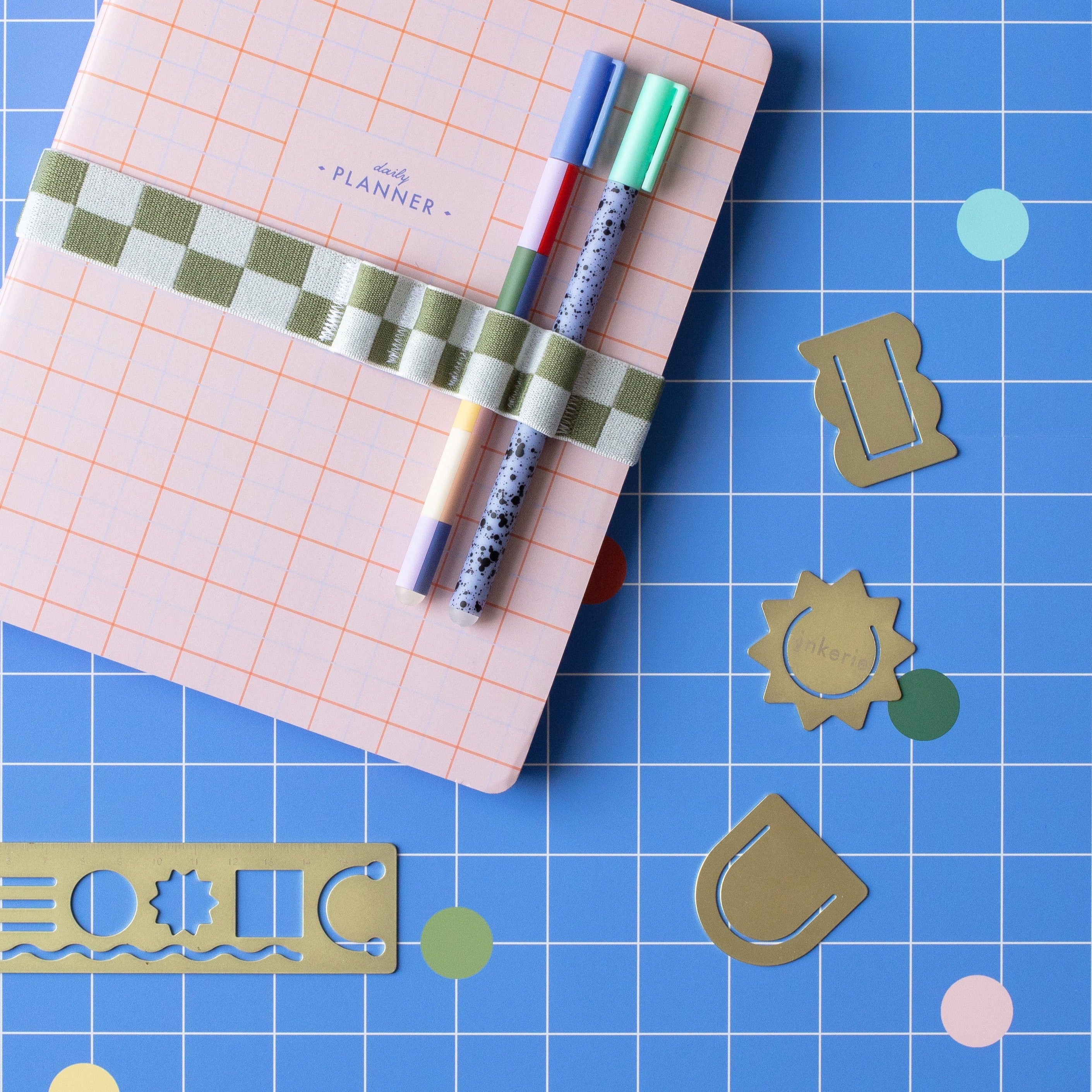 Inkerie 3-in-1 Metal Paper Clips - Colorful Office Supplies for Organizing Documents, Notes & Files - Perfect for School, Office & Home Use