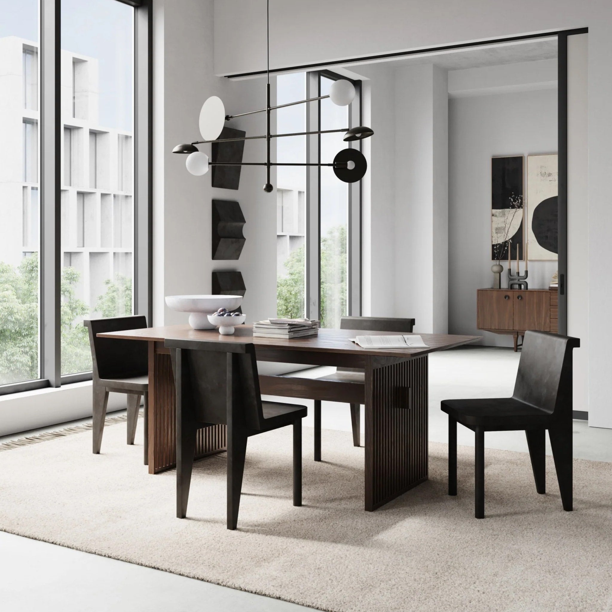 PRE ORDER - 101 COPENHAGEN Brutus Slim Modern Dining Chair, Minimalist Coffee Shop Chair for Home, Cafe & Restaurant - Scandinavian Design Dining Furniture for Small Spaces