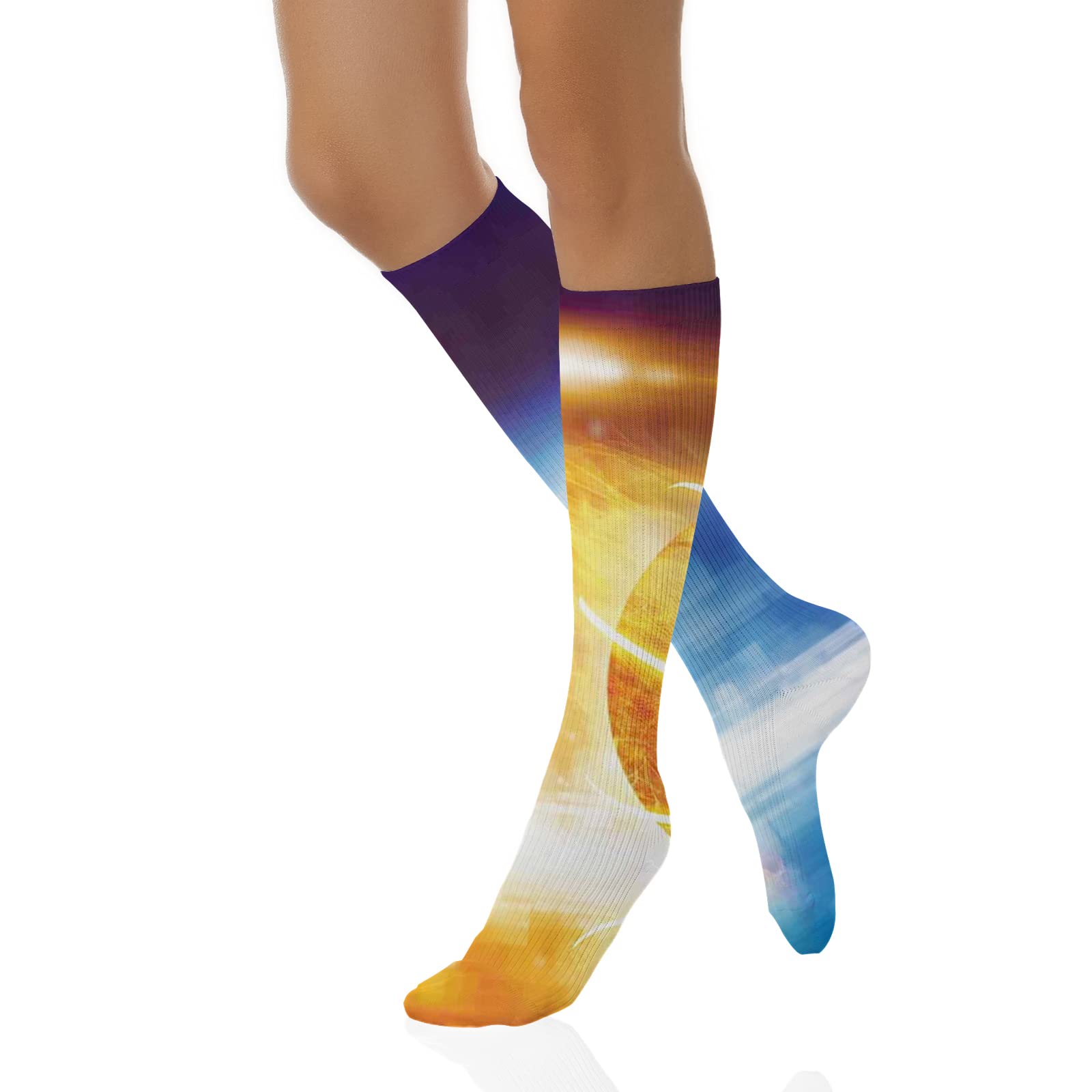 Fubido Compression Socks for Women & Men - Winter Warm Support Socks for Running, Athletic, Hiking & Travel - Improve Circulation & Reduce Swelling - Perfect for Nurses, Athletes & Long Flights