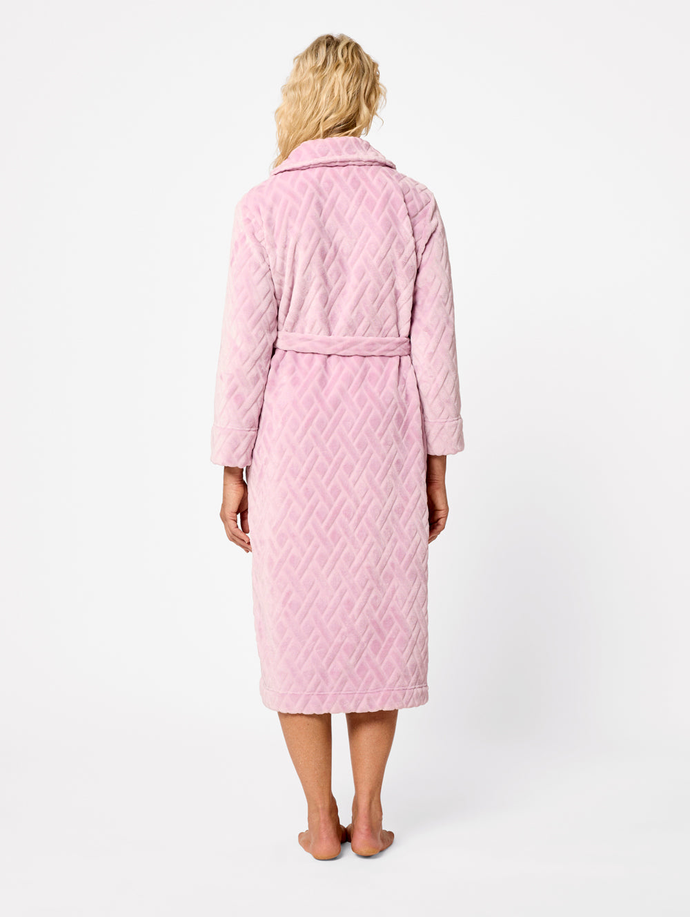 Luxury Diamond Quilted Robe for Women - Soft & Cozy Bathrobe with Pockets - Perfect for Spa, Lounge & Relaxation at Home