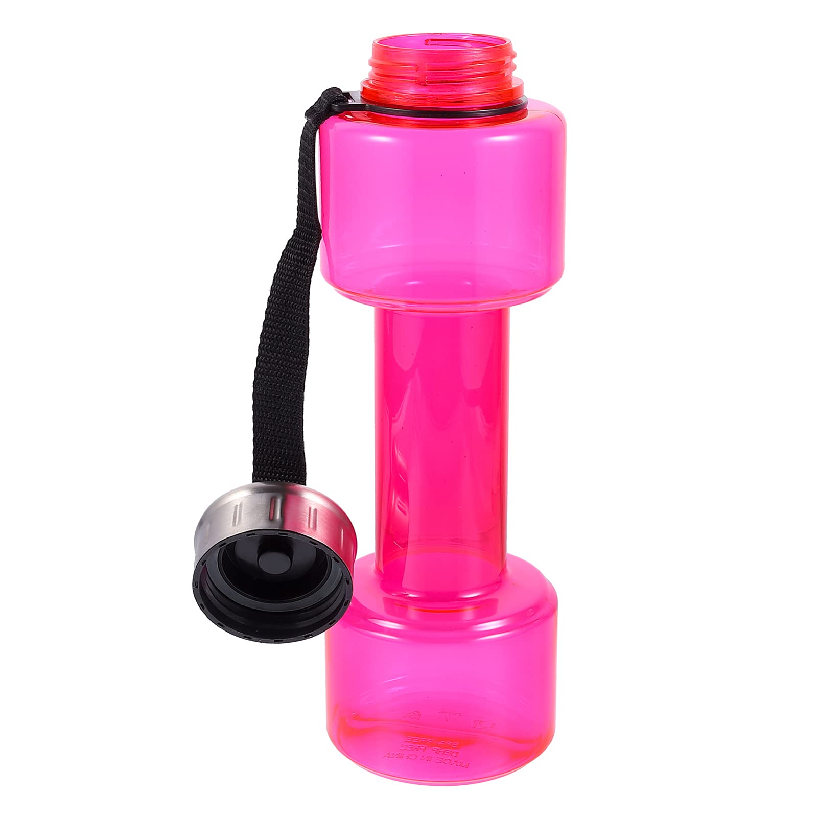 **Cabilock 1pc Dumbbell-Shaped Water Bottle - Leak-Proof Plastic Sports Bottle for Gym, Cycling, Baseball & Travel - Reusable Athletic Water Jug for Fitness & Outdoor Activities**