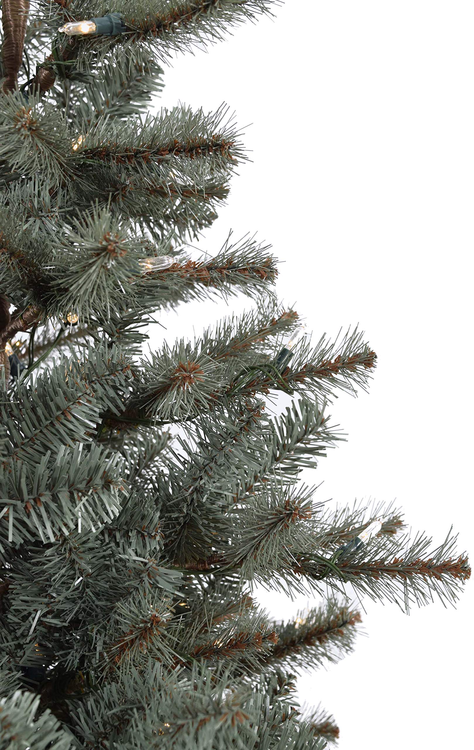 Fraser Hill Farm 4-Foot Pre-Lit Porch Christmas Trees with Clear LED Lights - Perfect for Holiday Decor, Front Porch, and Indoor Festive Displays