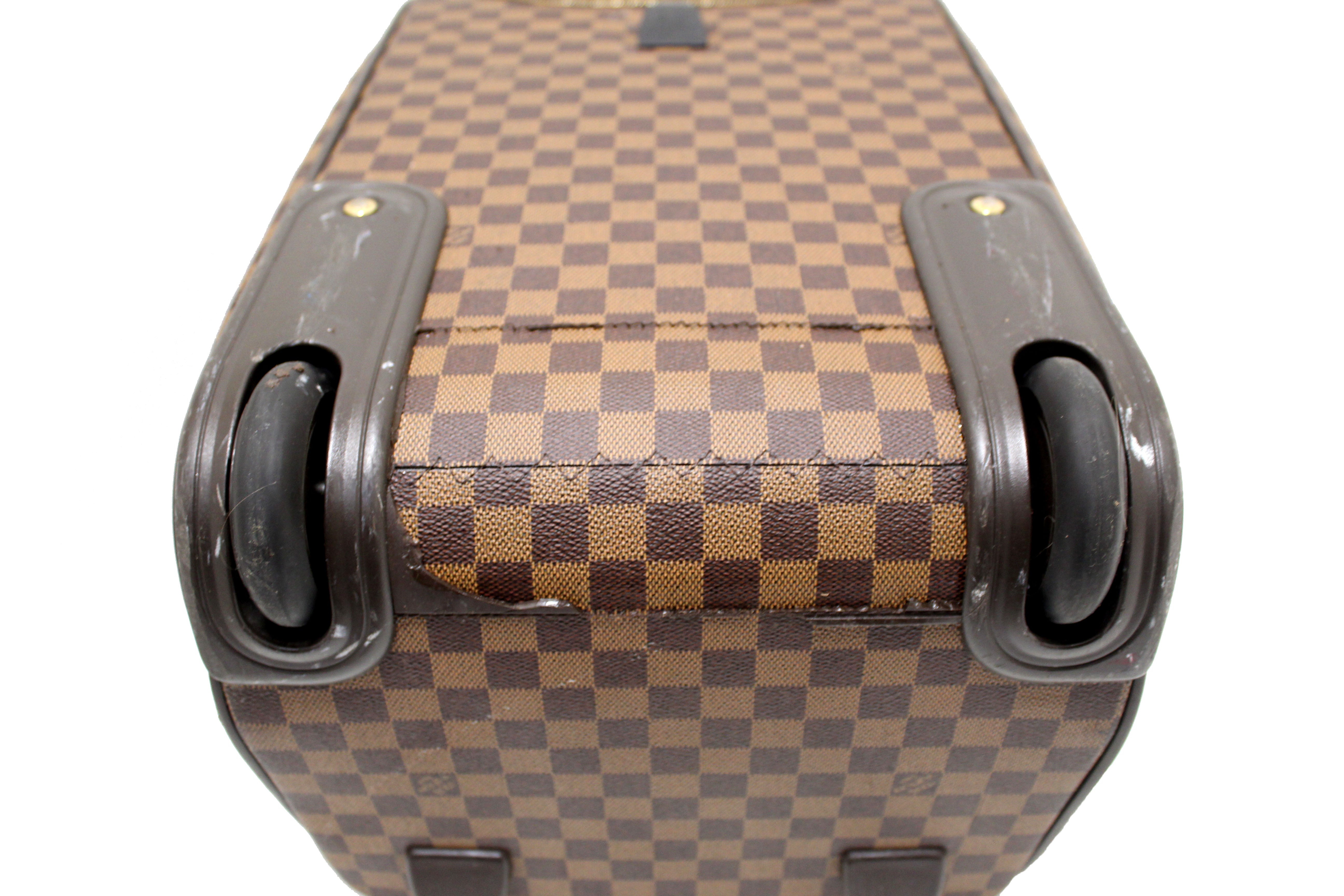 Authentic Louis Vuitton Damier Ebene Neo Eole 50 Suitcase - Luxury Travel Luggage for Business Trips & Vacations - Durable Spinner Carry-On with TSA Lock