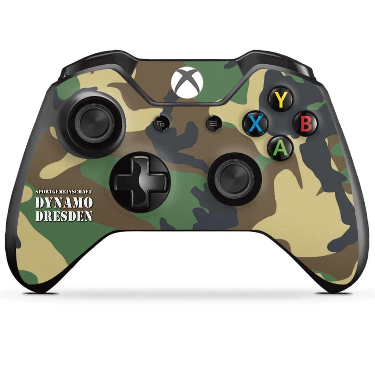 Microsoft Xbox One Controller Skin - Officially Licensed SG Dynamo Dresden Camouflage Sticker | Protective Cover for Gaming, Travel & Collectors