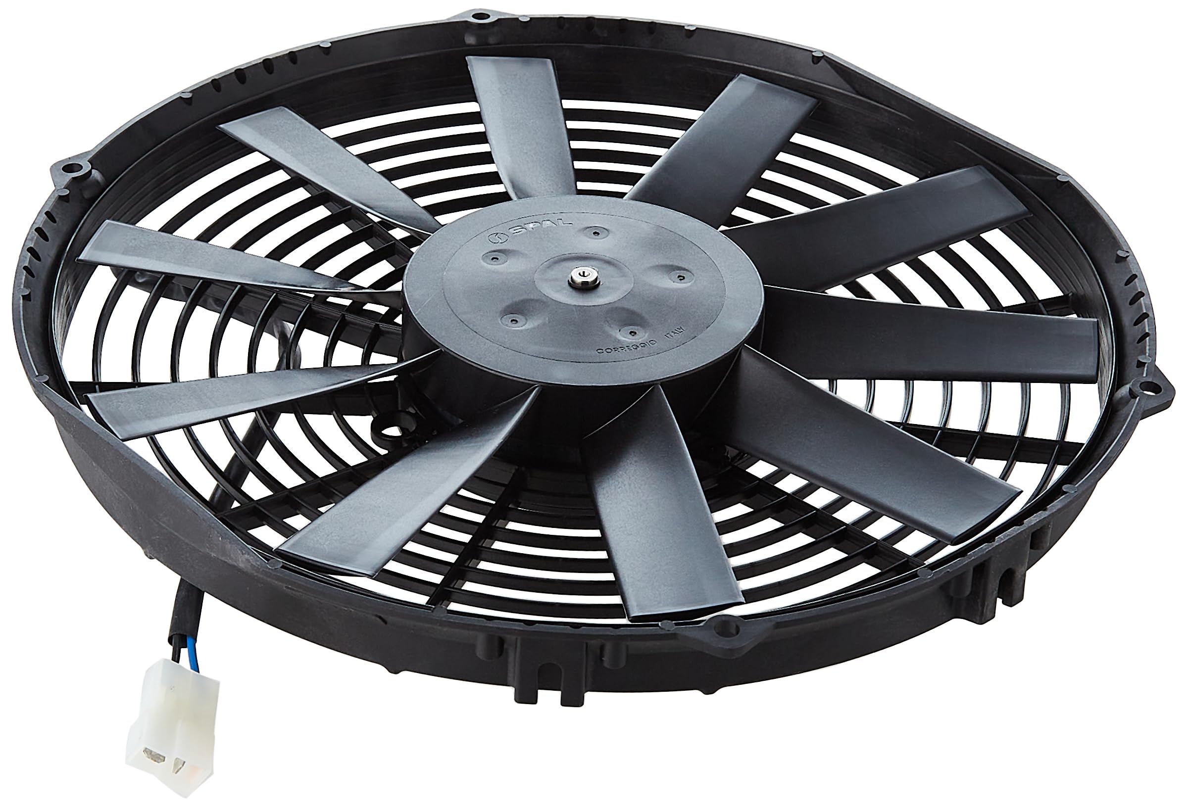 Spal 30100384 12 Inch Straight Blade Low Profile Cooling Fan - High Performance for Automotive, Marine & Industrial Applications