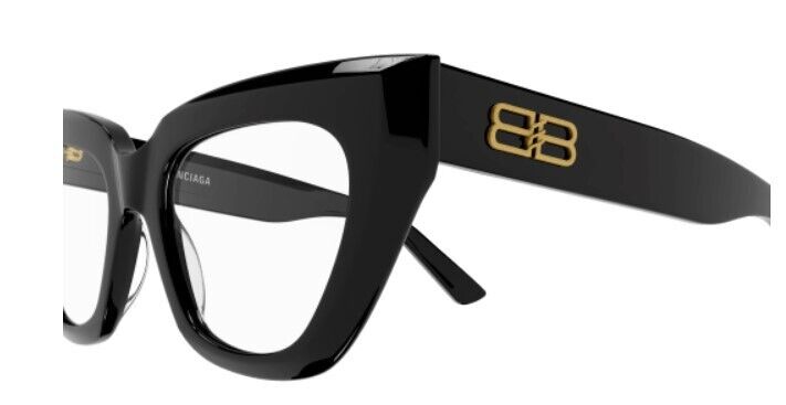 Balenciaga BB0238O 001 Black Cat Eye Women's Eyeglasses - Stylish Designer Optical Frames for Women - Perfect for Work, Date Night & Fashion Statement
