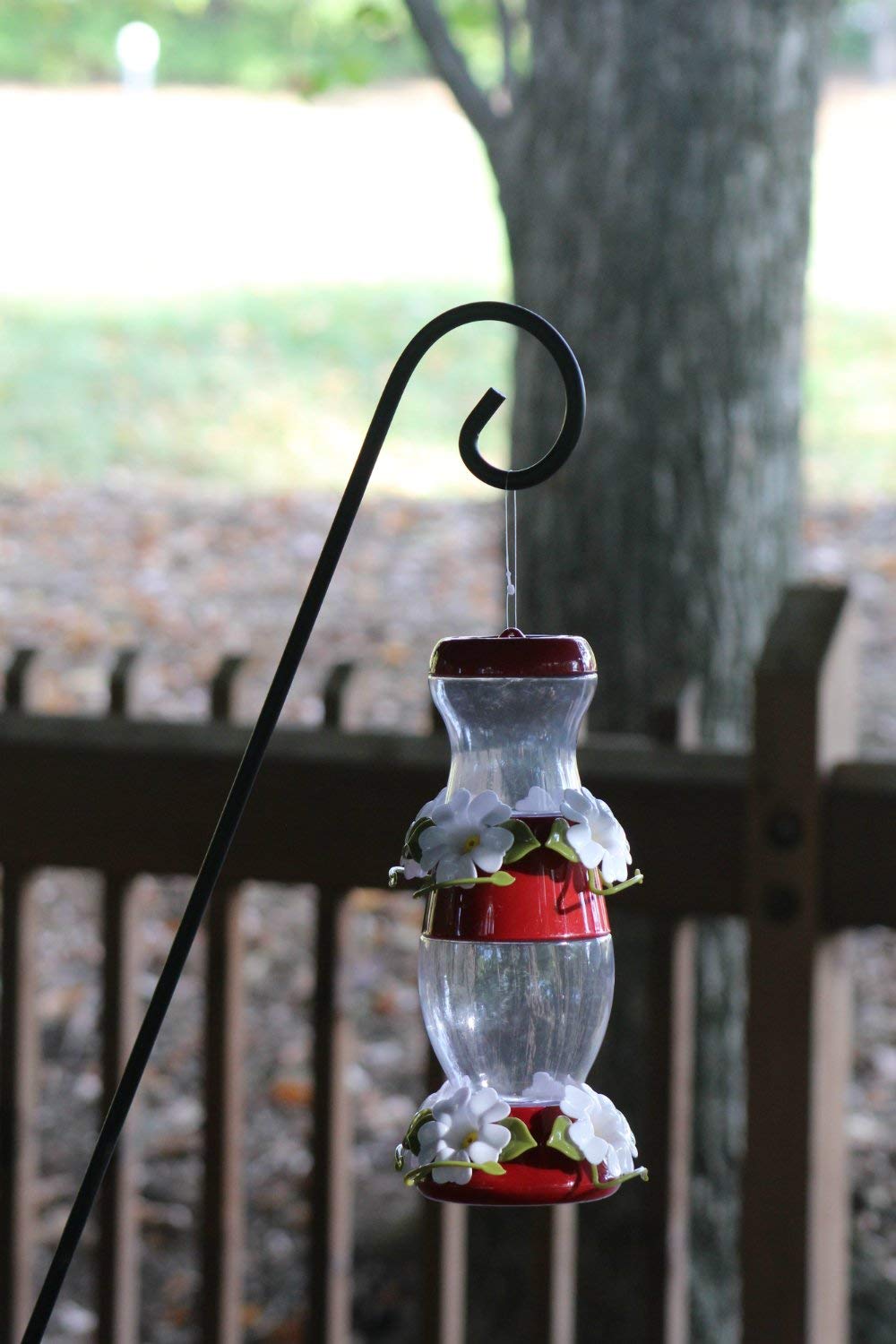 **Ashman Heavy Duty Double Forged Solid Metal Deck Hook - Strong Single Piece Rod for Hanging Bird Feeders, Plant Hangers, Lanterns, Wind Chimes & Outdoor Decor - Perfect for Patio, Garden & Backyard**